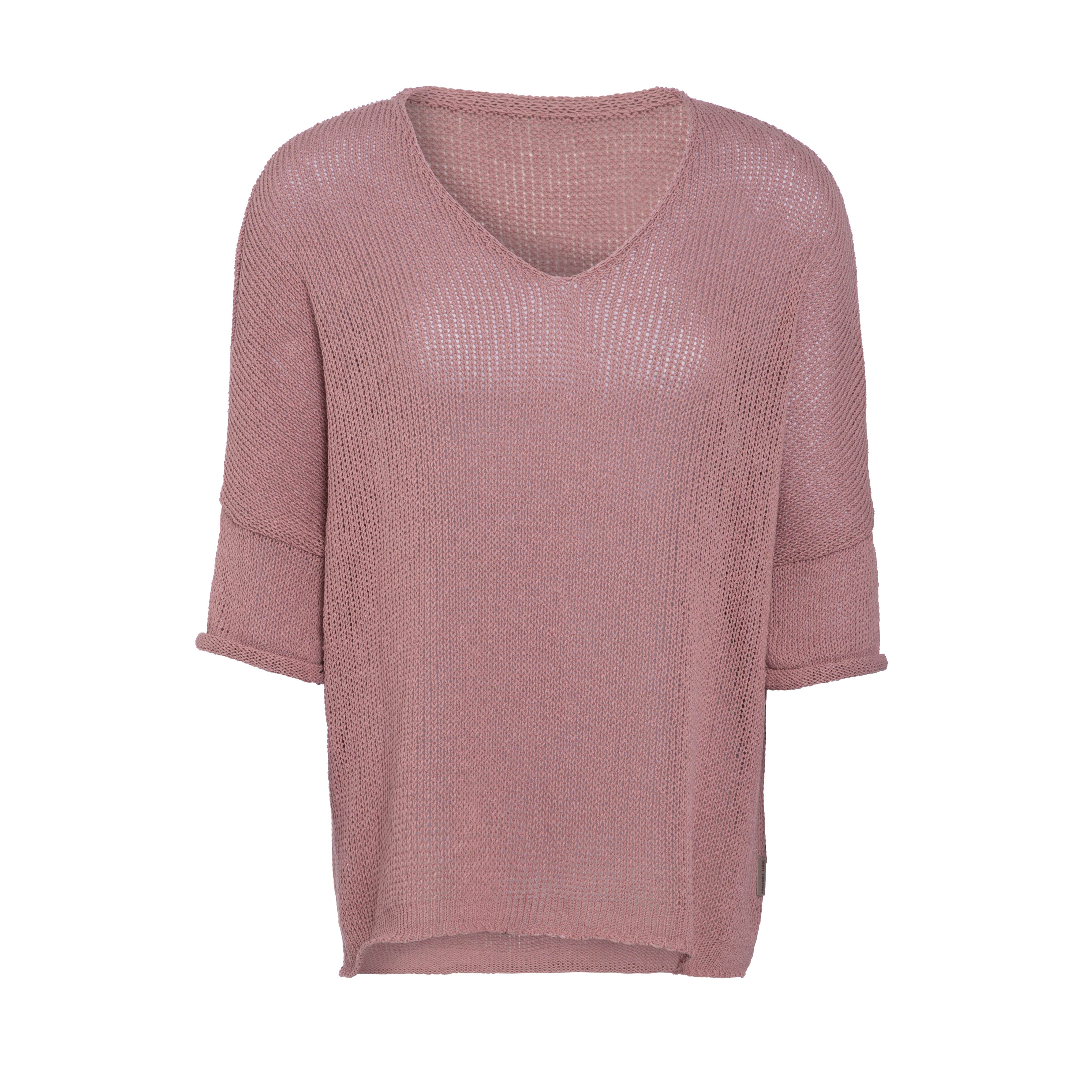 Jasmin V-Neck Pullover Old Pink - 36/44 Jasmin V-Neck Pullover Old Pink - 36/44