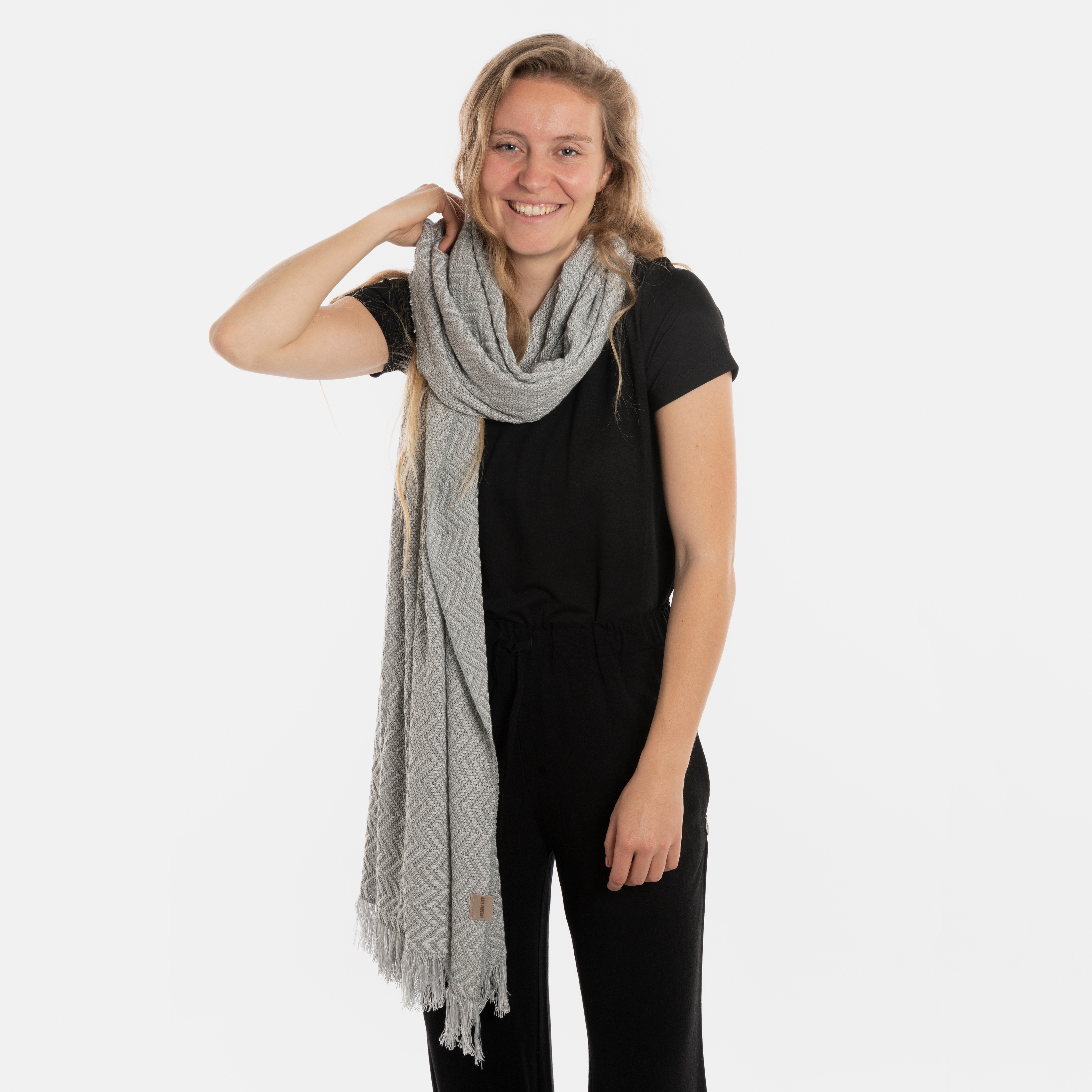Soleil Schal Bright Grey/Grau