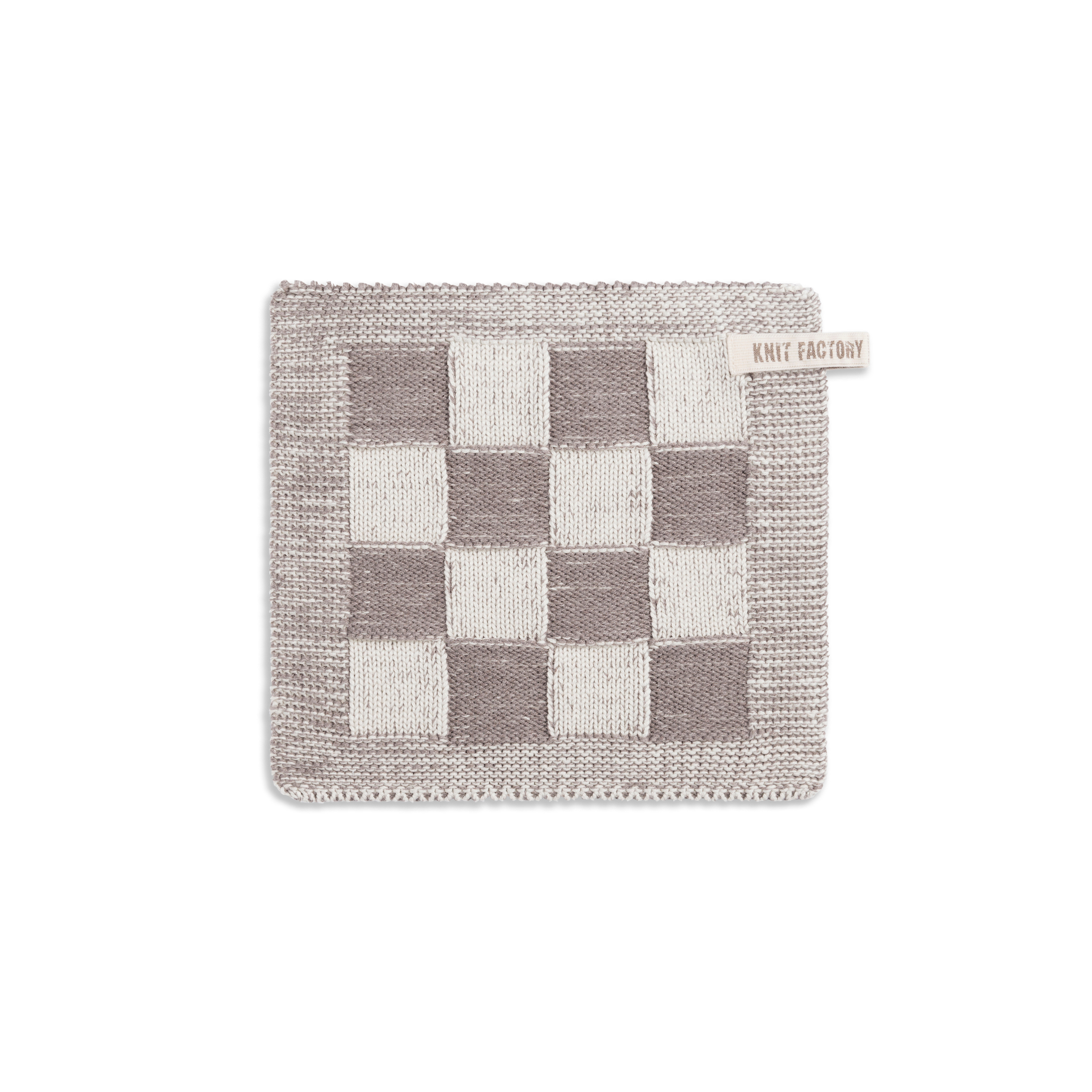 Potholder Block Ecru/Taupe