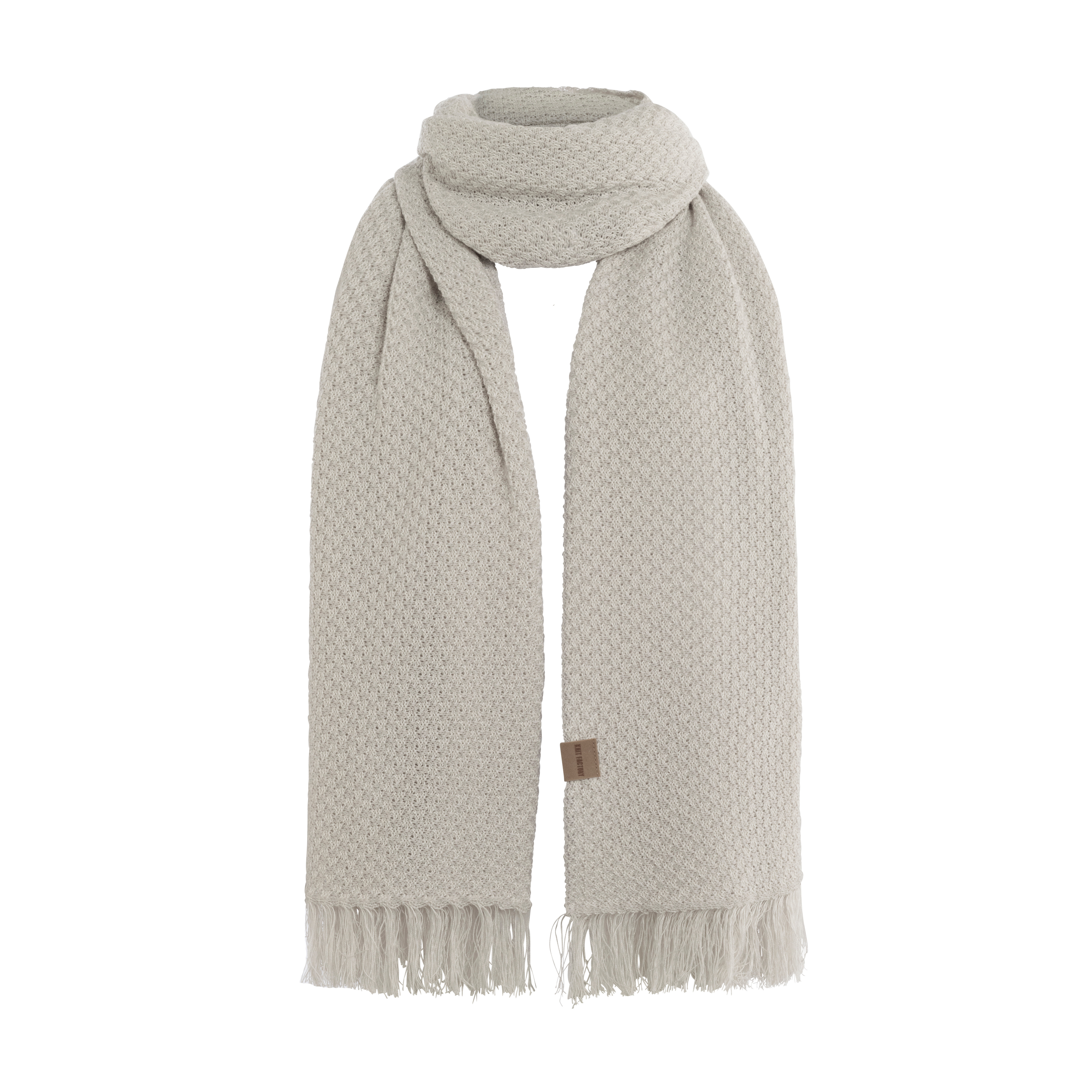 Astre Sjaal Bright Grey/Off White