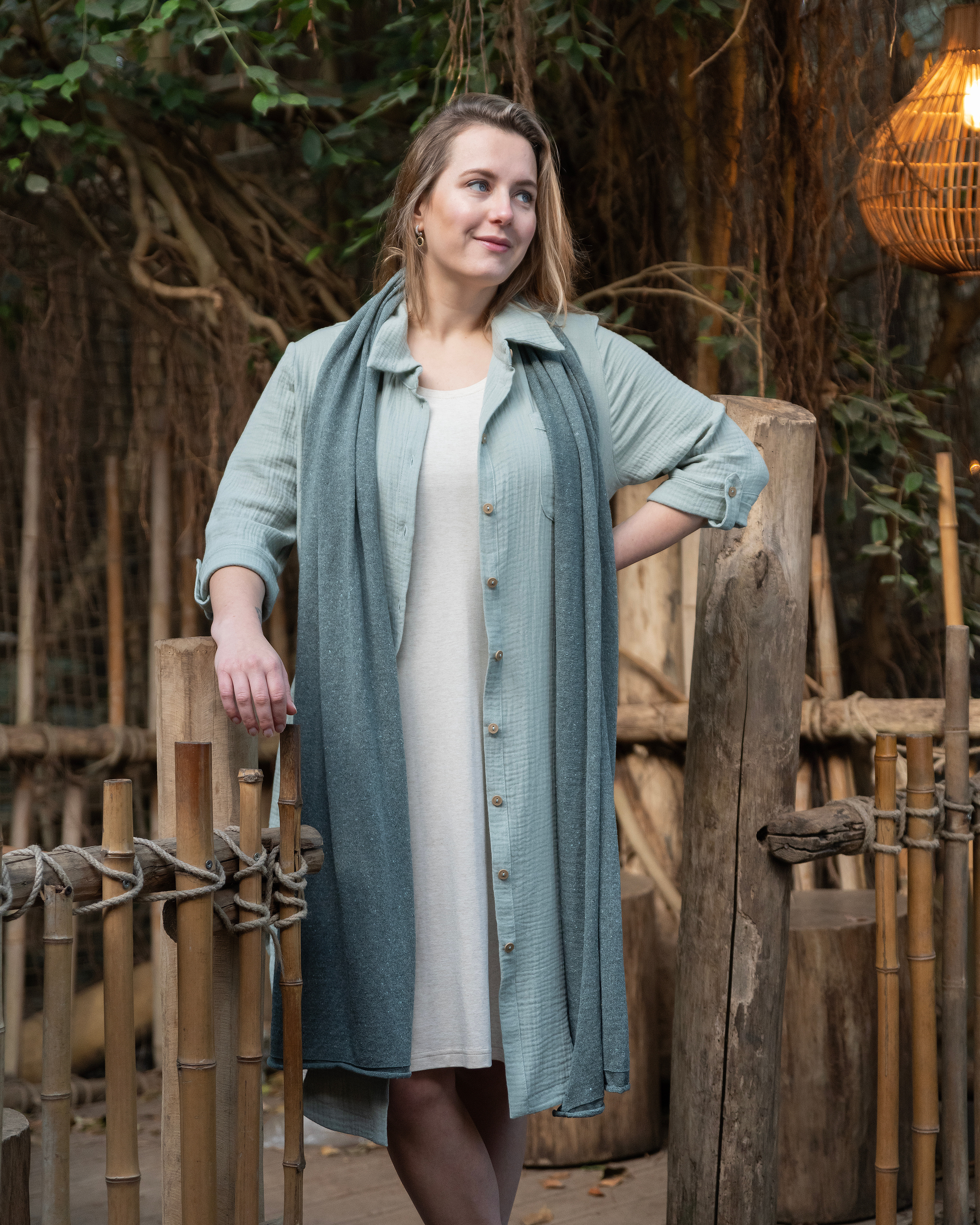 Kim Shirt Dress Indigo - L