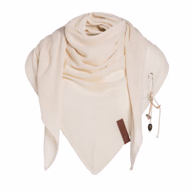 Lola Triangle Scarf Ecru