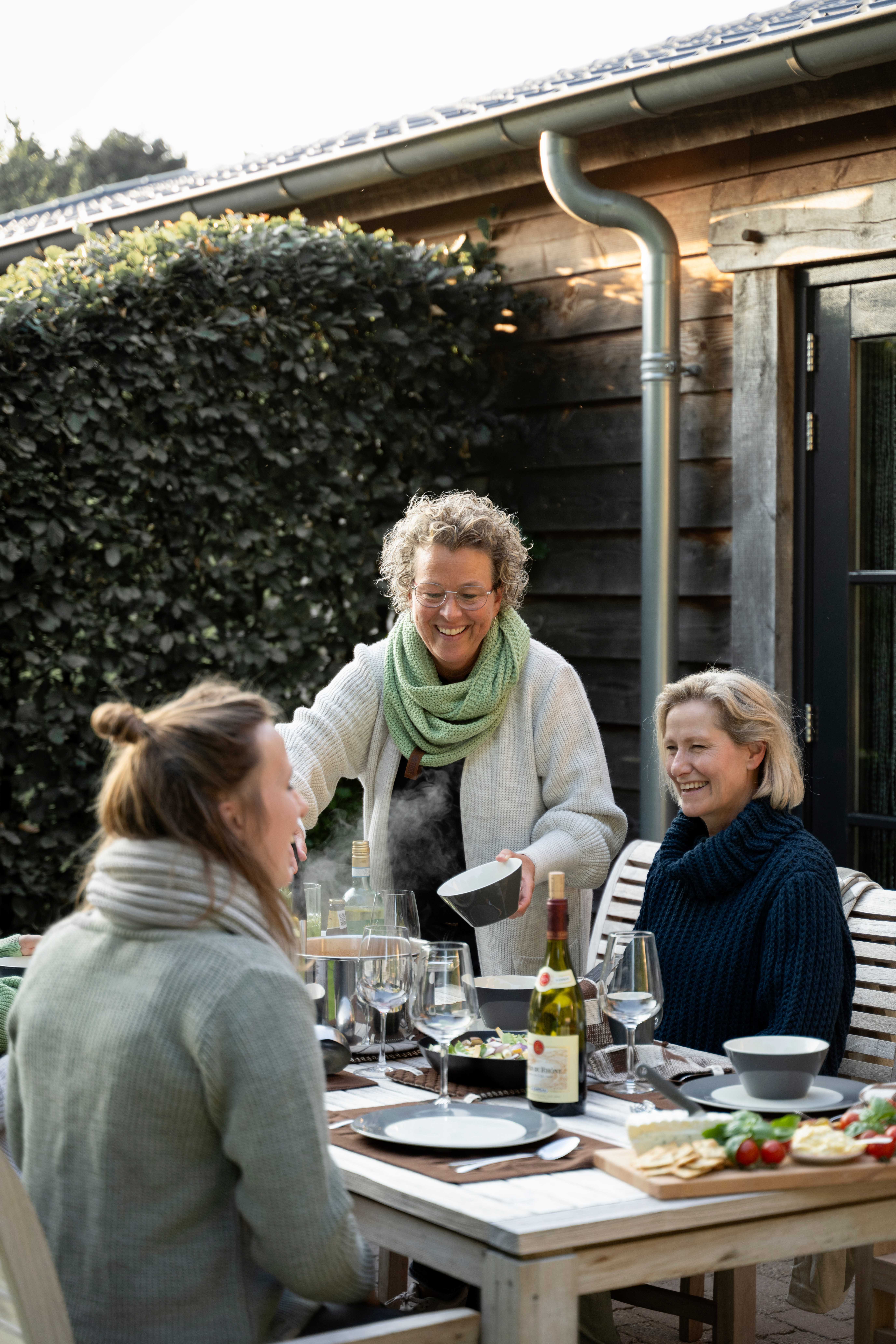 Patty Lange Strickjacke Iced Clay - 36/38