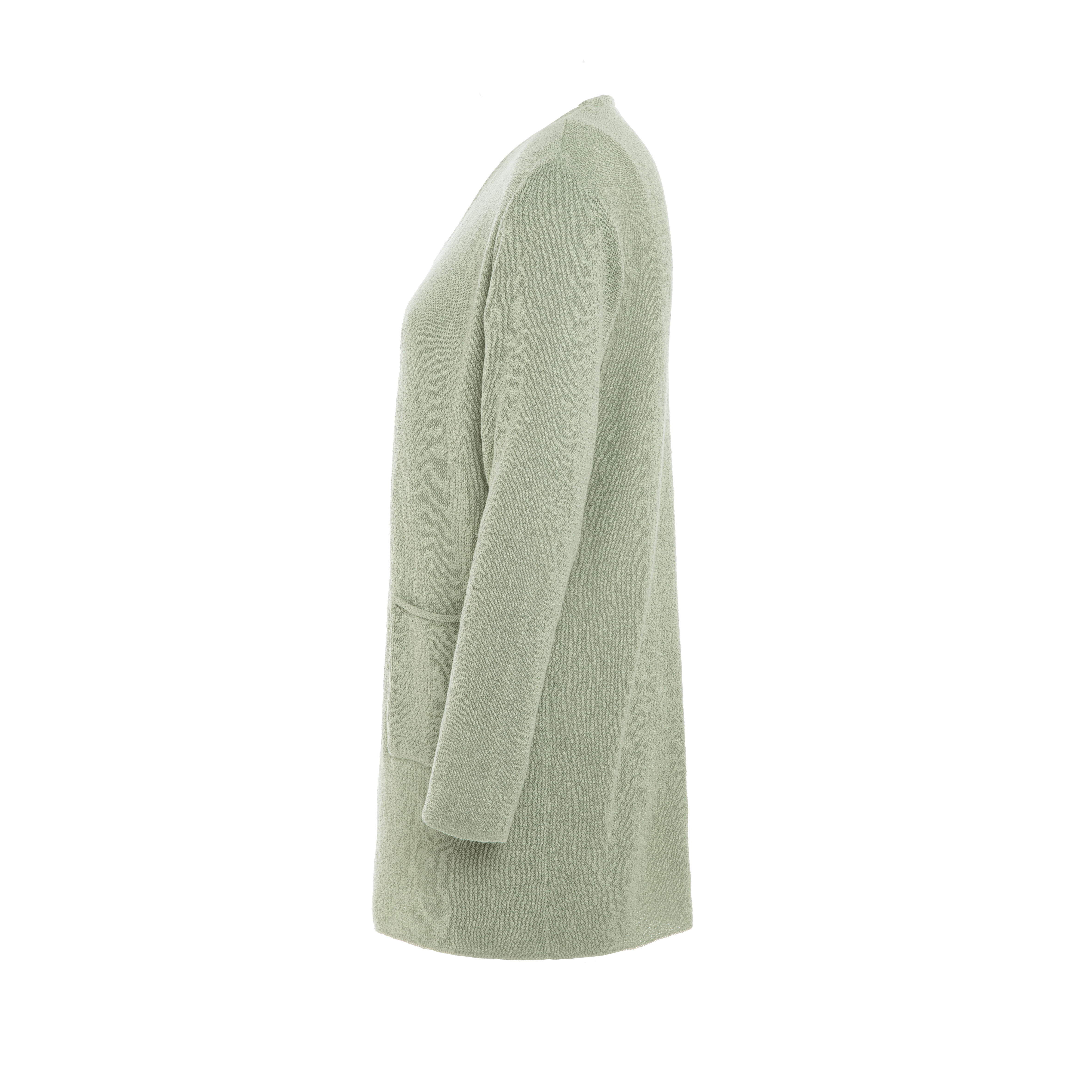 Ella Gebreid Vest Sage Green - 40/42