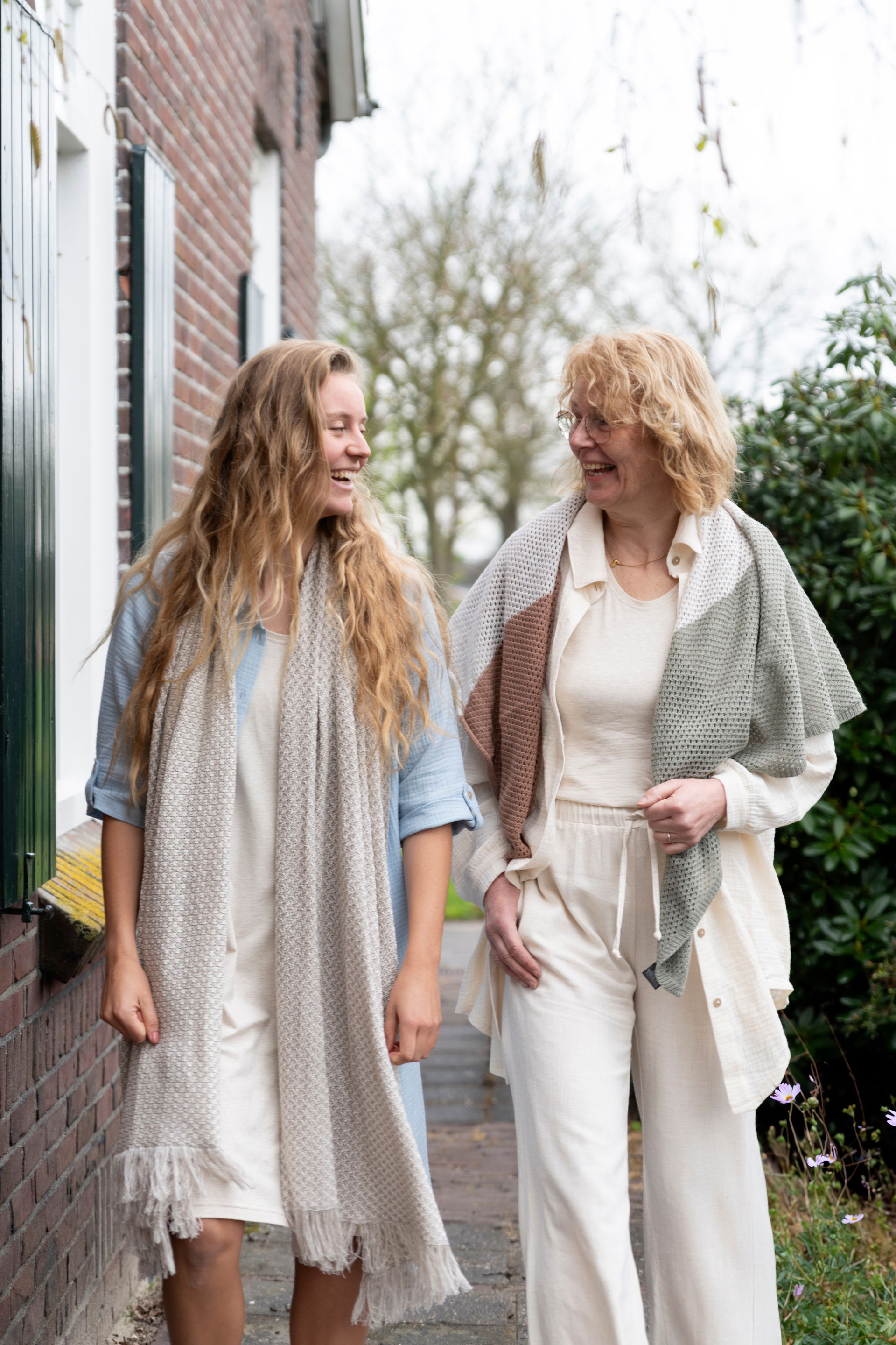 Astre Sjaal Spring Green/Kiezelgrijs