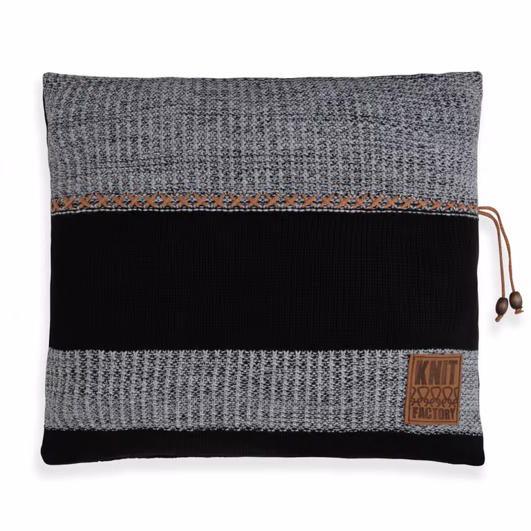 Roxx Coussin Noir/Gris- 50x50