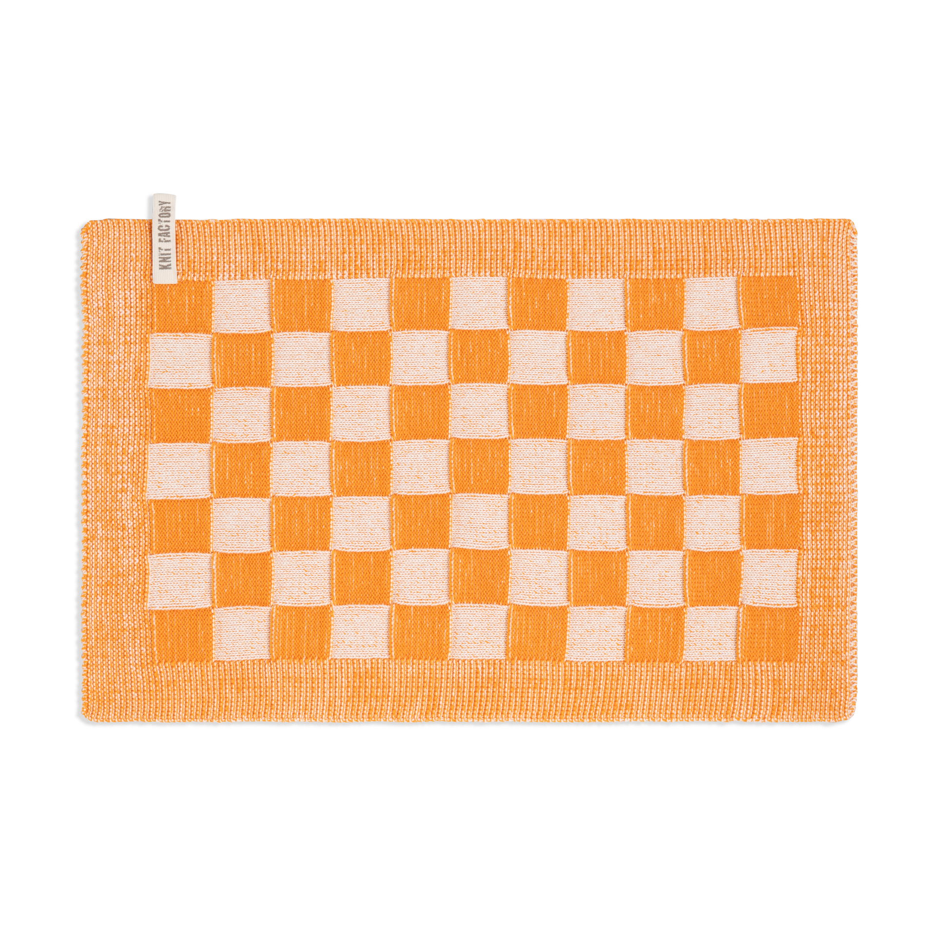 Placemat Block Ecru/Orange