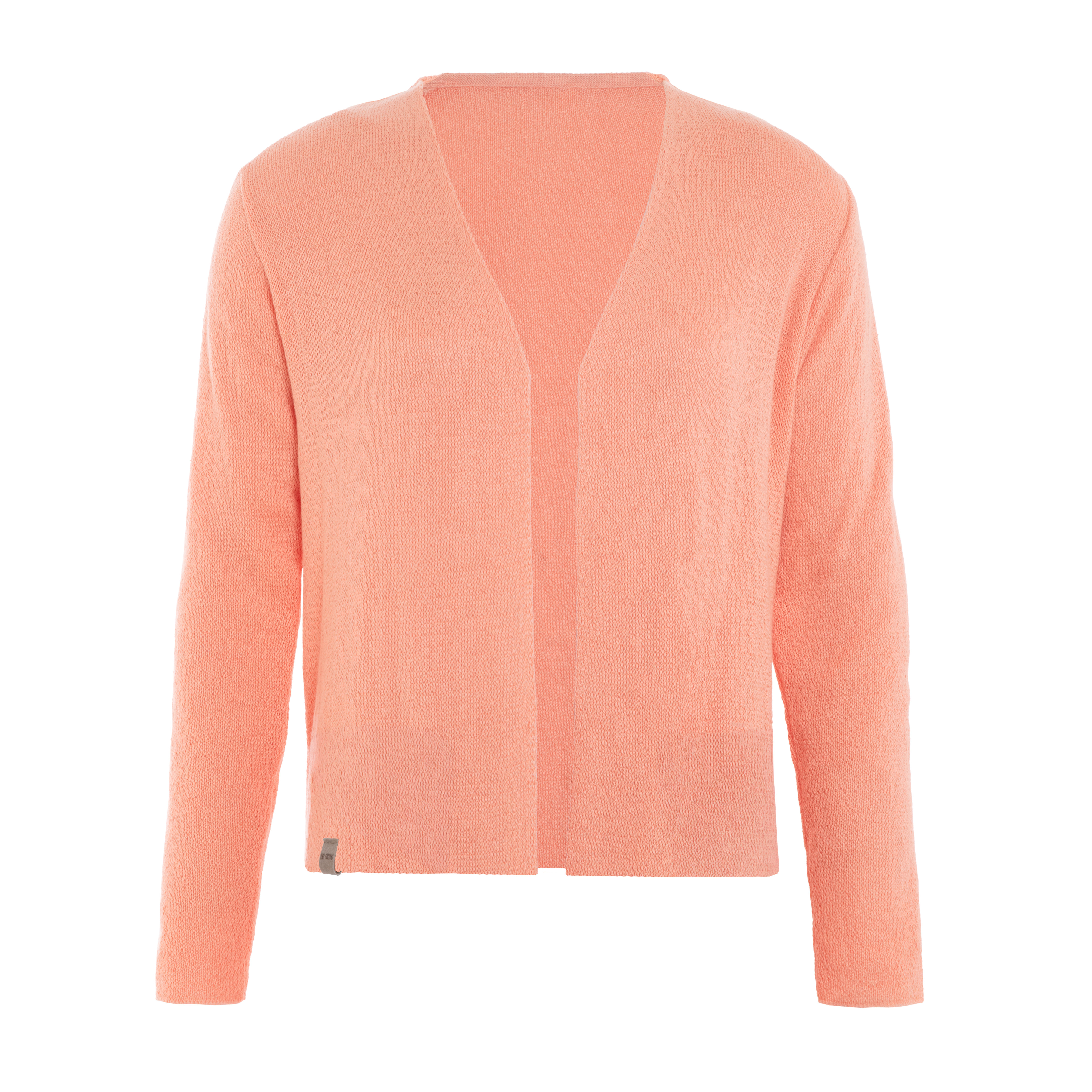 Ella Kort Gebreid Vest Apricot - 40/42