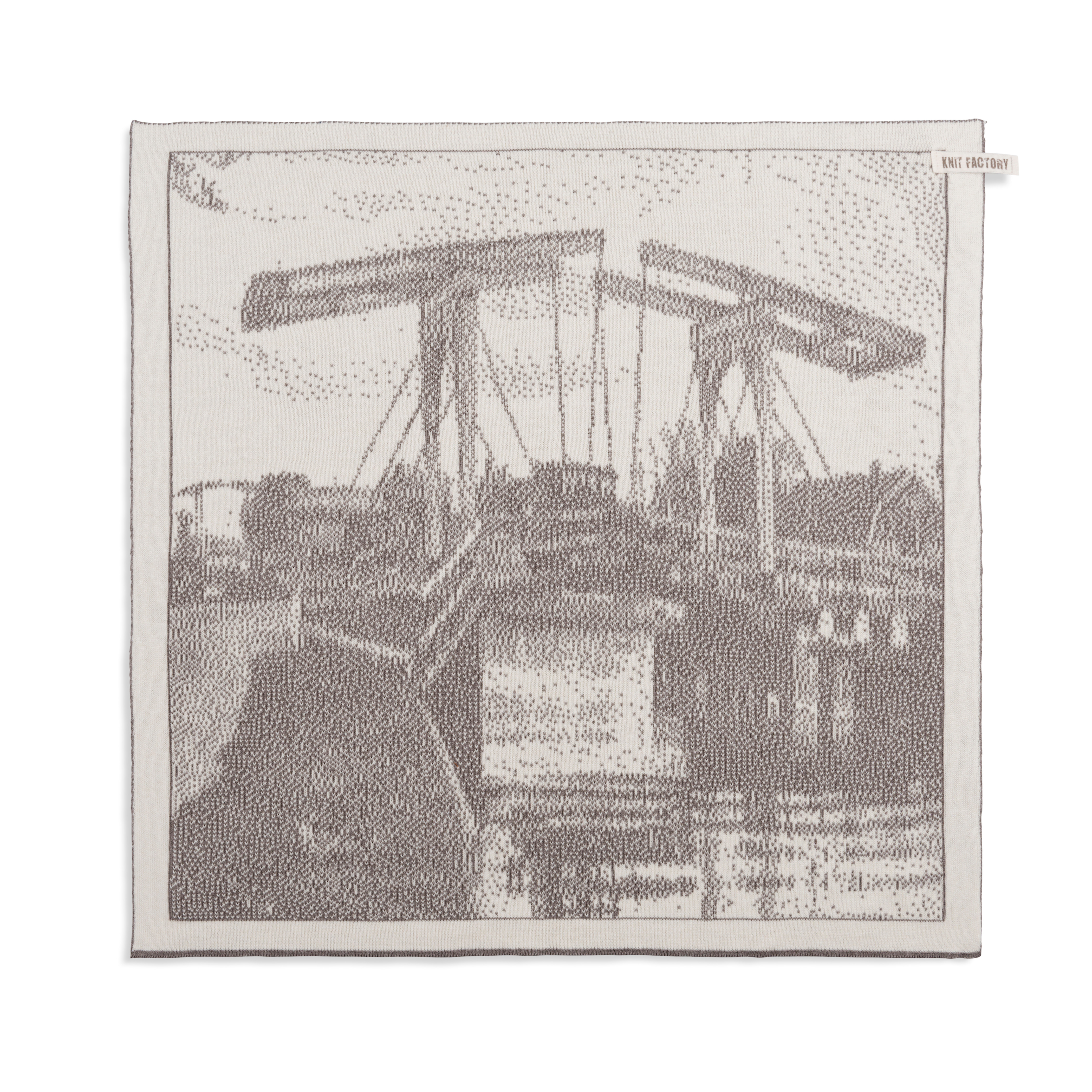 Küchentuch Brücke Ecru/Taupe