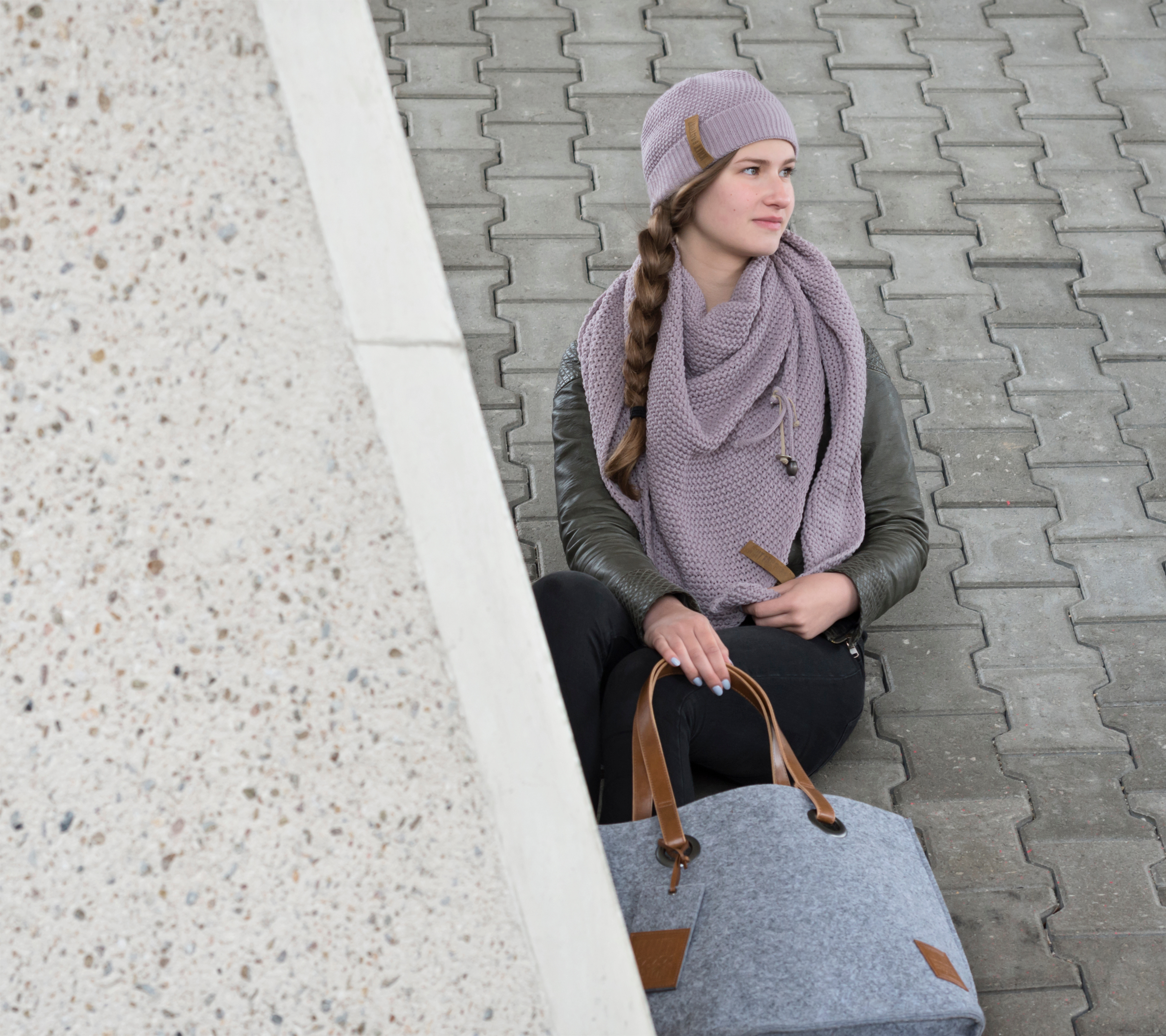 Coco Omslagdoek Mauve