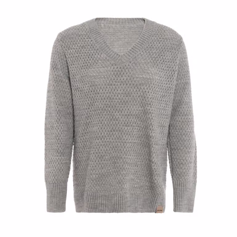 Ilse V-Neck Pullover Iced Clay - 36/38