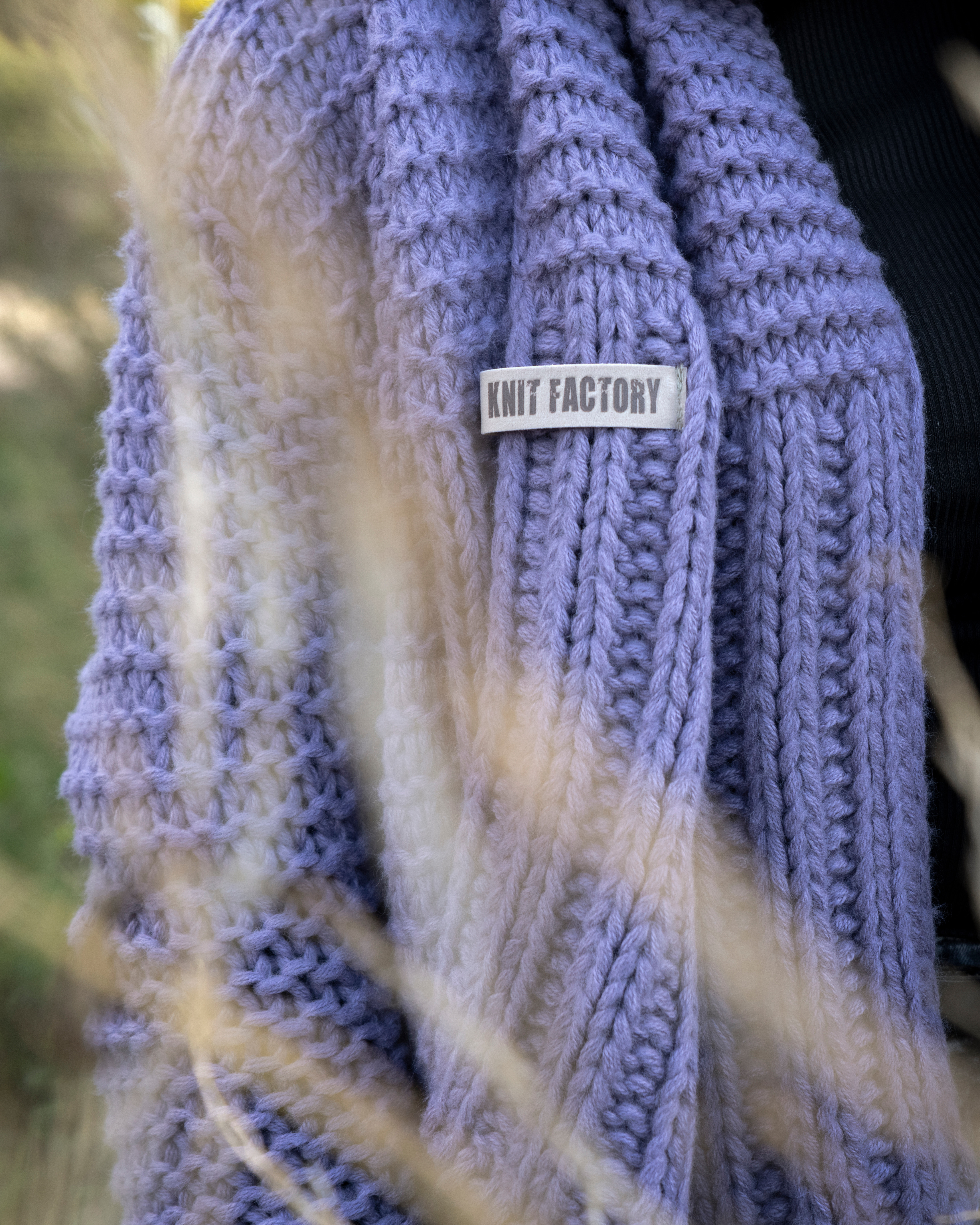 Alex lange Strickjacke Violett - 40/42