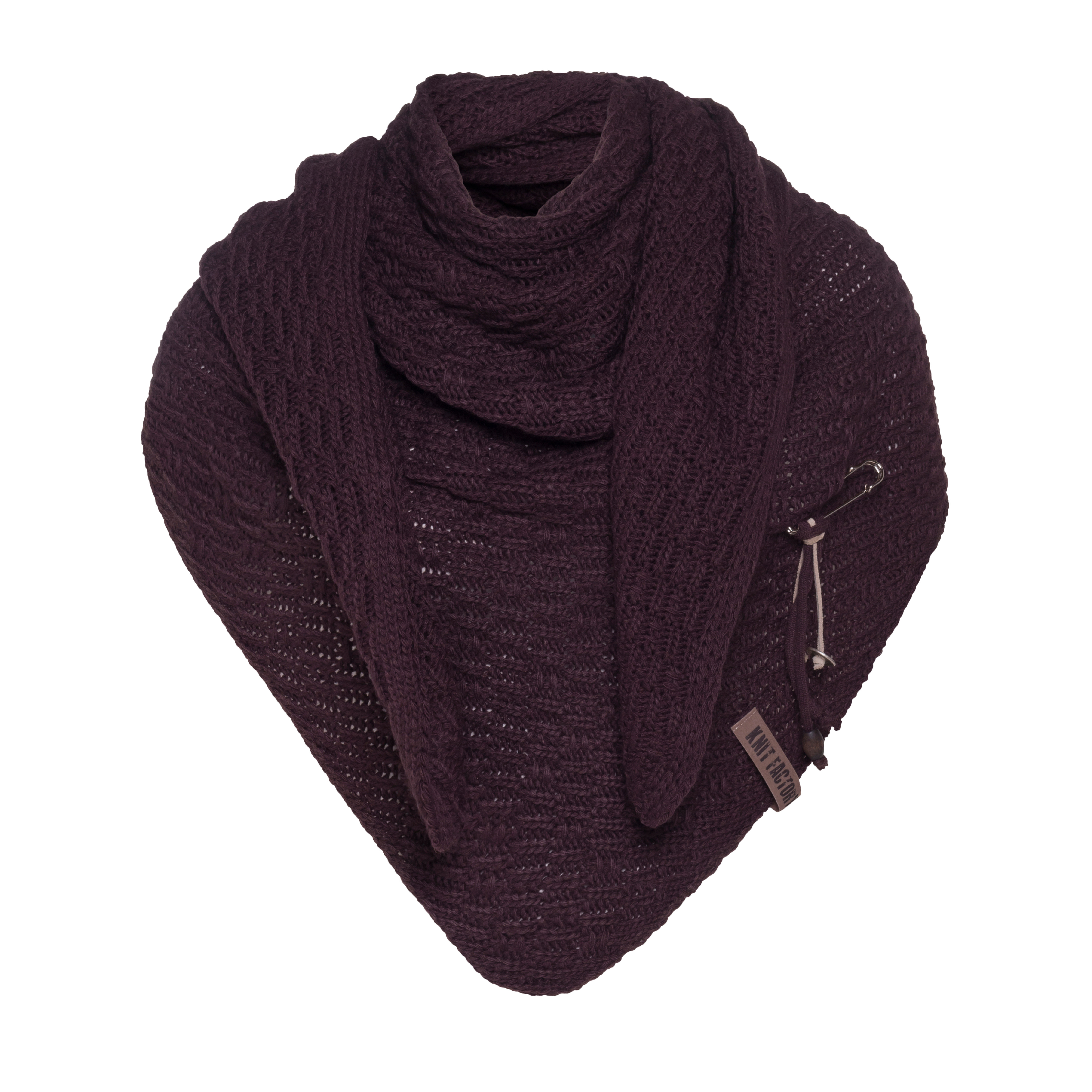 Jaida Omslagdoek Aubergine