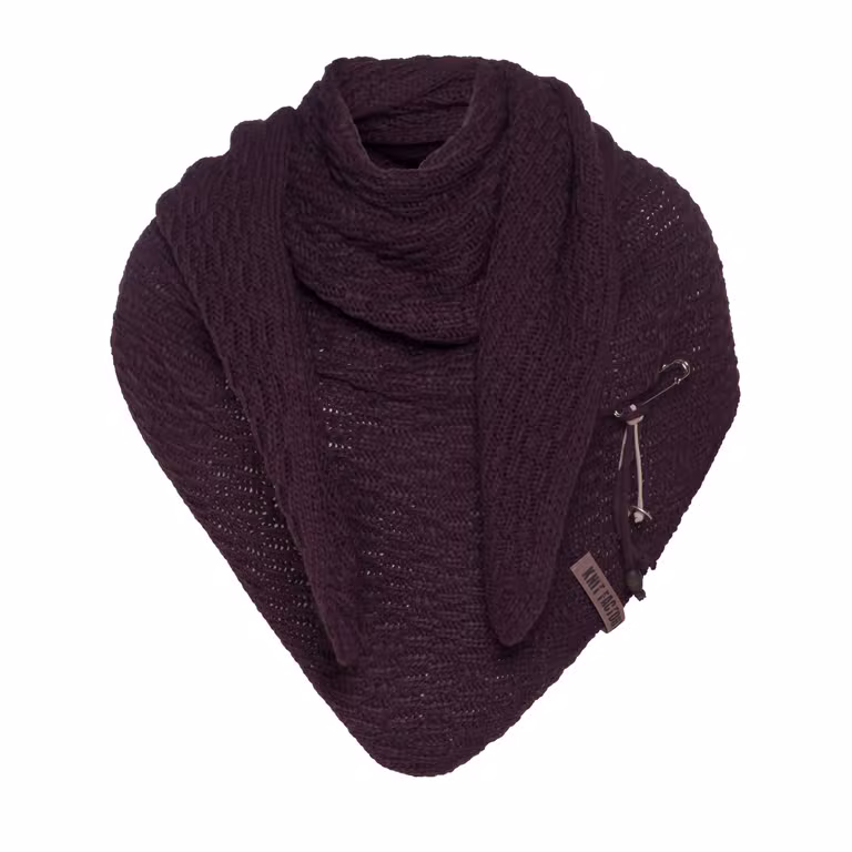 Jaida Triangle Scarf Aubergine