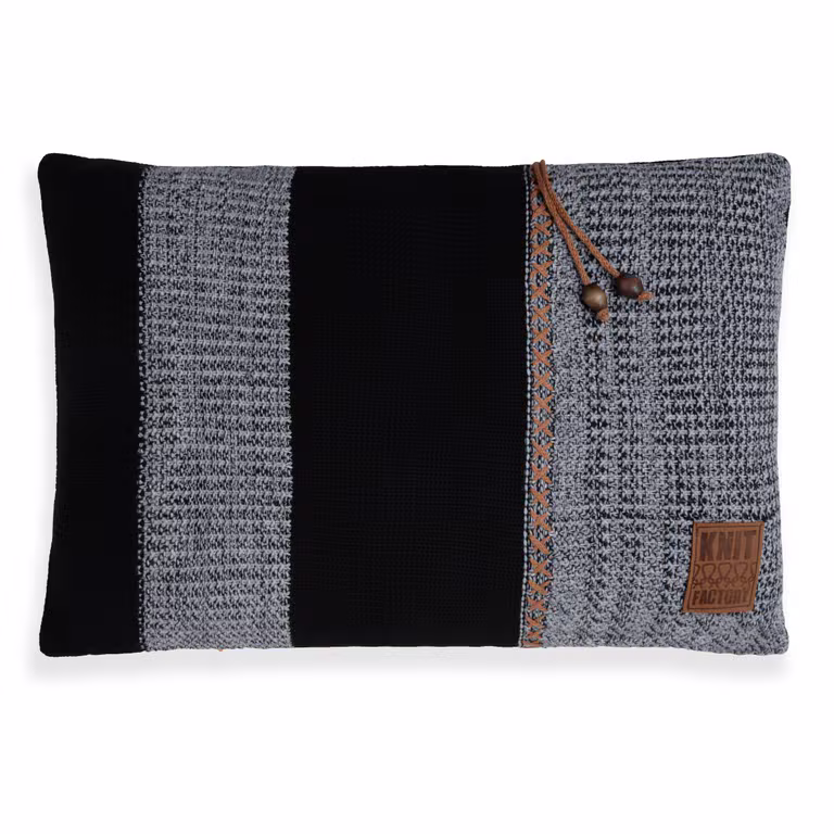 Roxx Kissen Schwarz/Grau - 60x40