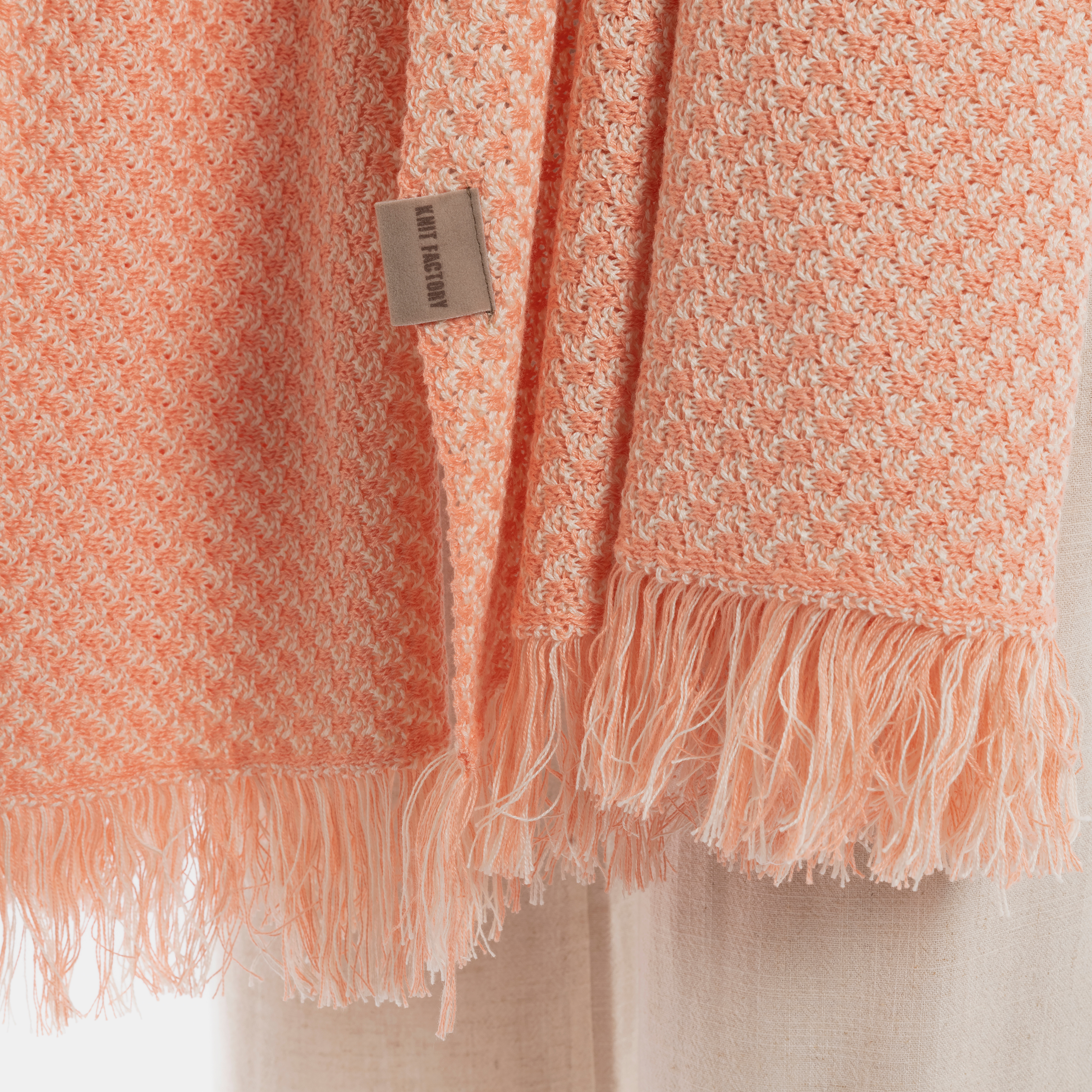 Astre Scarf Apricot/Ecru
