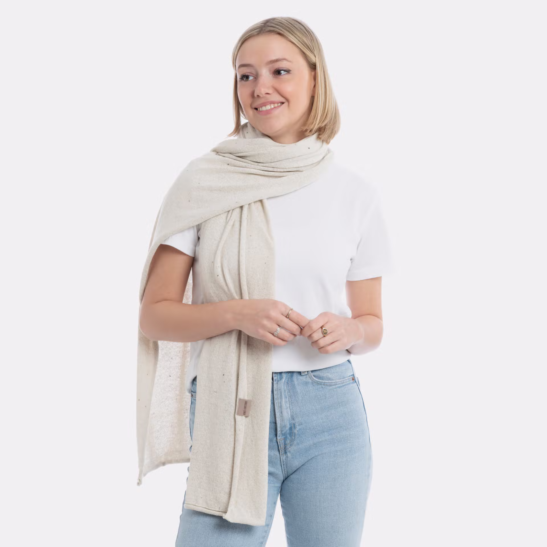 Iris Sjaal Beige