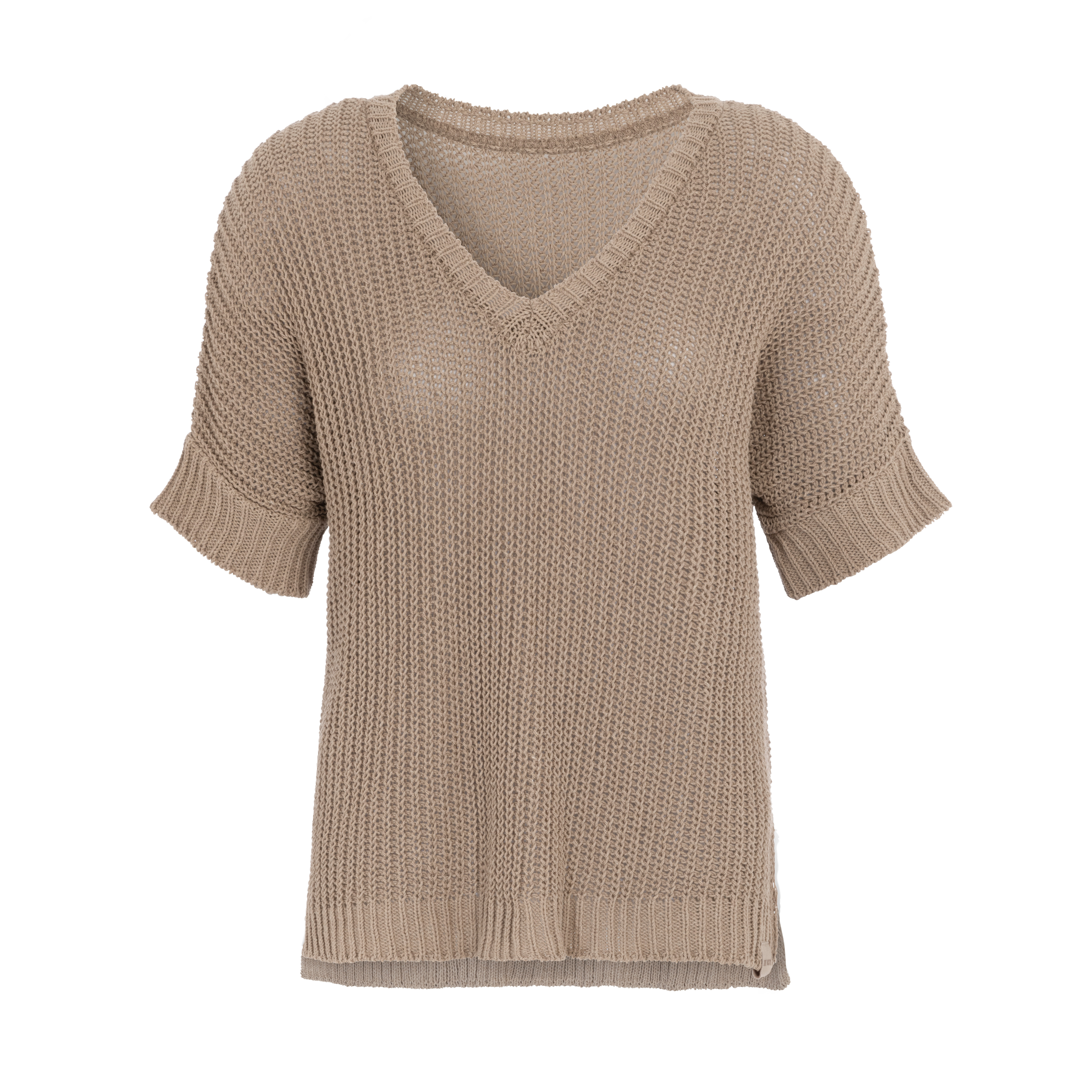Daisy Strickpullover V-Ausschnitt Leinen - 36/44
