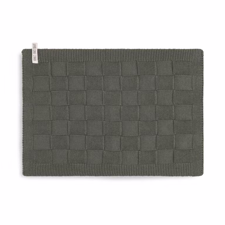 Ivy Premium Gebreide Gastendoek Khaki