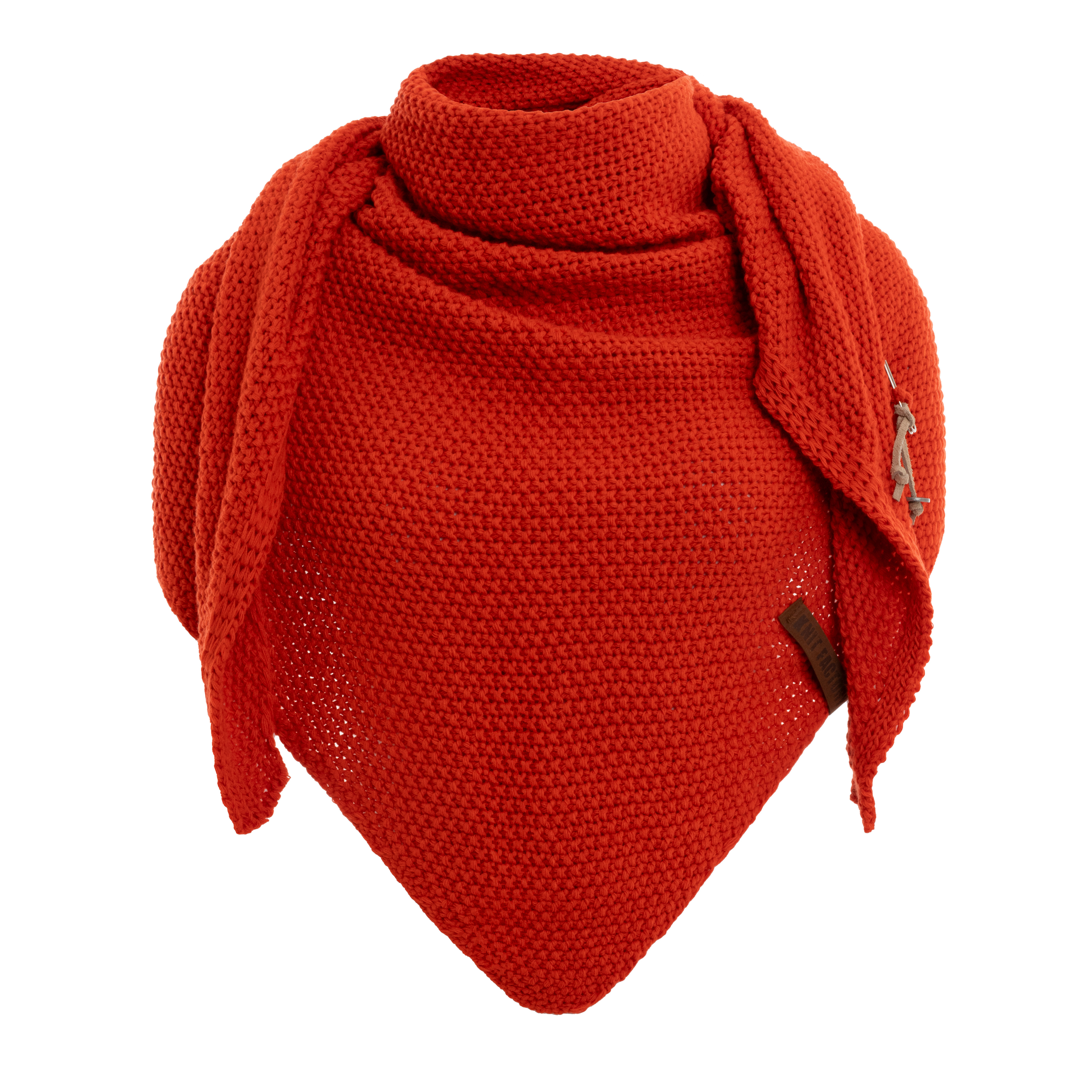 Coco Triangle Scarf Grenadine Red