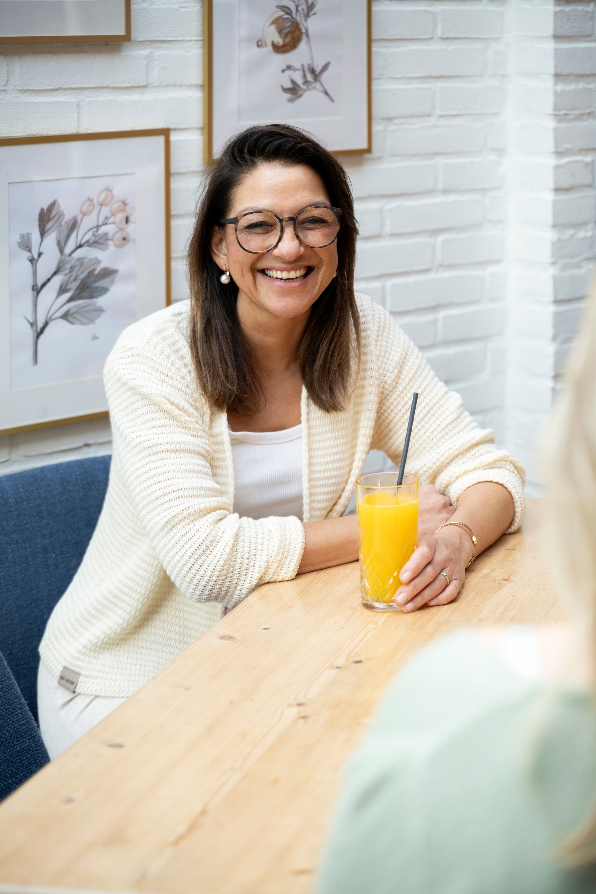 Isa Short Knitted Cardigan Beige - 36/38