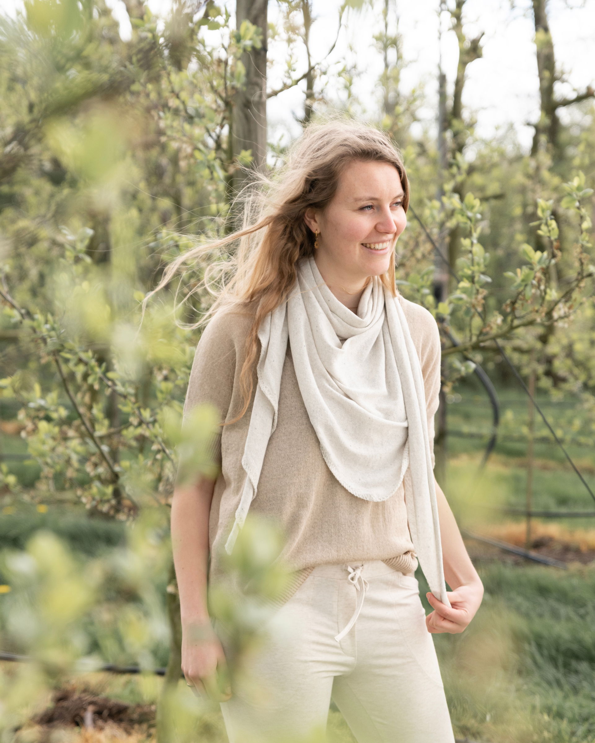 Iris Triangle Scarf Laurel