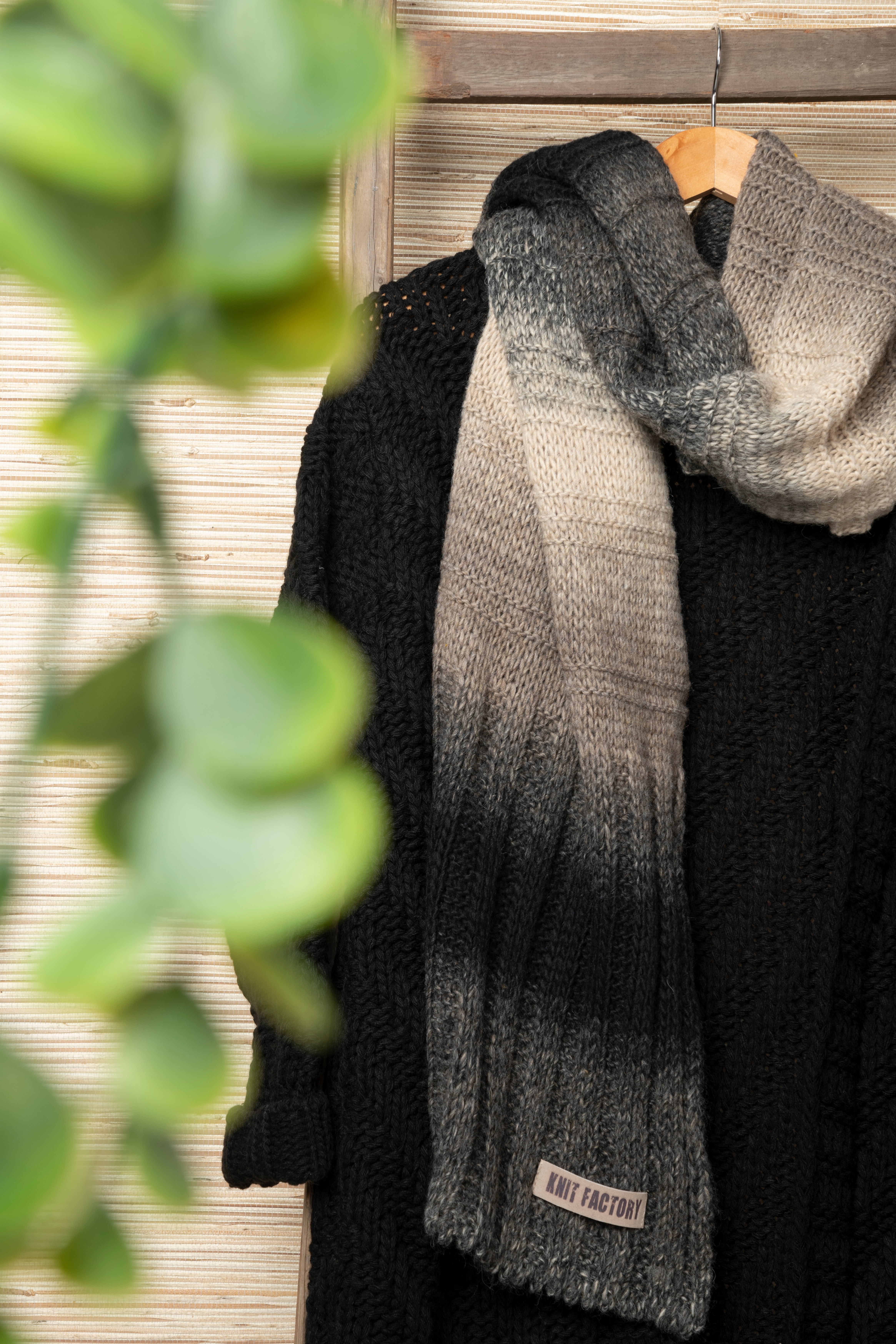 Mace Schal Schwarz/Beige