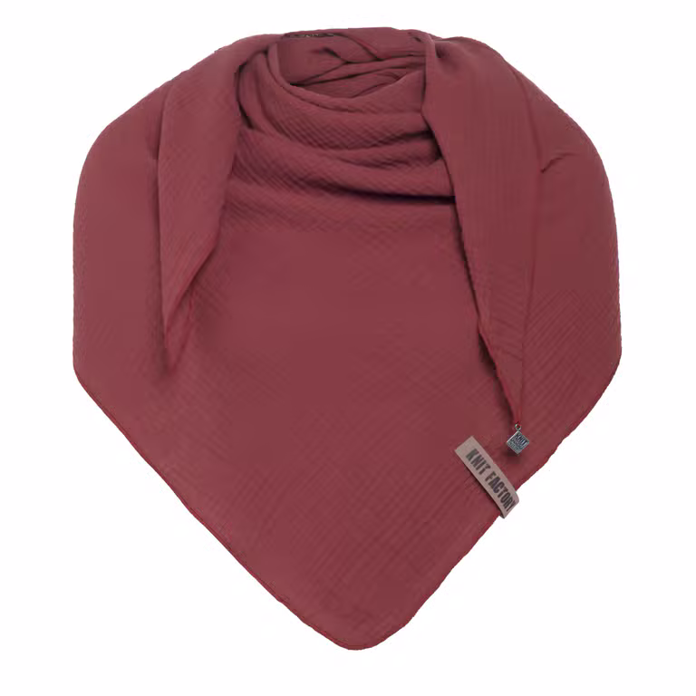 Liv Triangle Scarf Stone Red