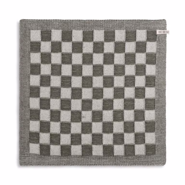 Küchentuch Block Ecru/Khaki