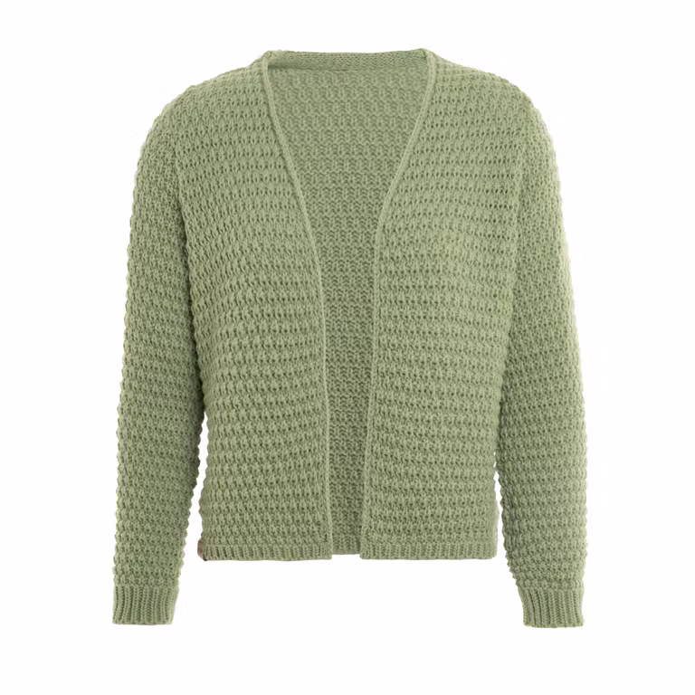 Becky Kurze Strickjacke Sage Green - 40/42