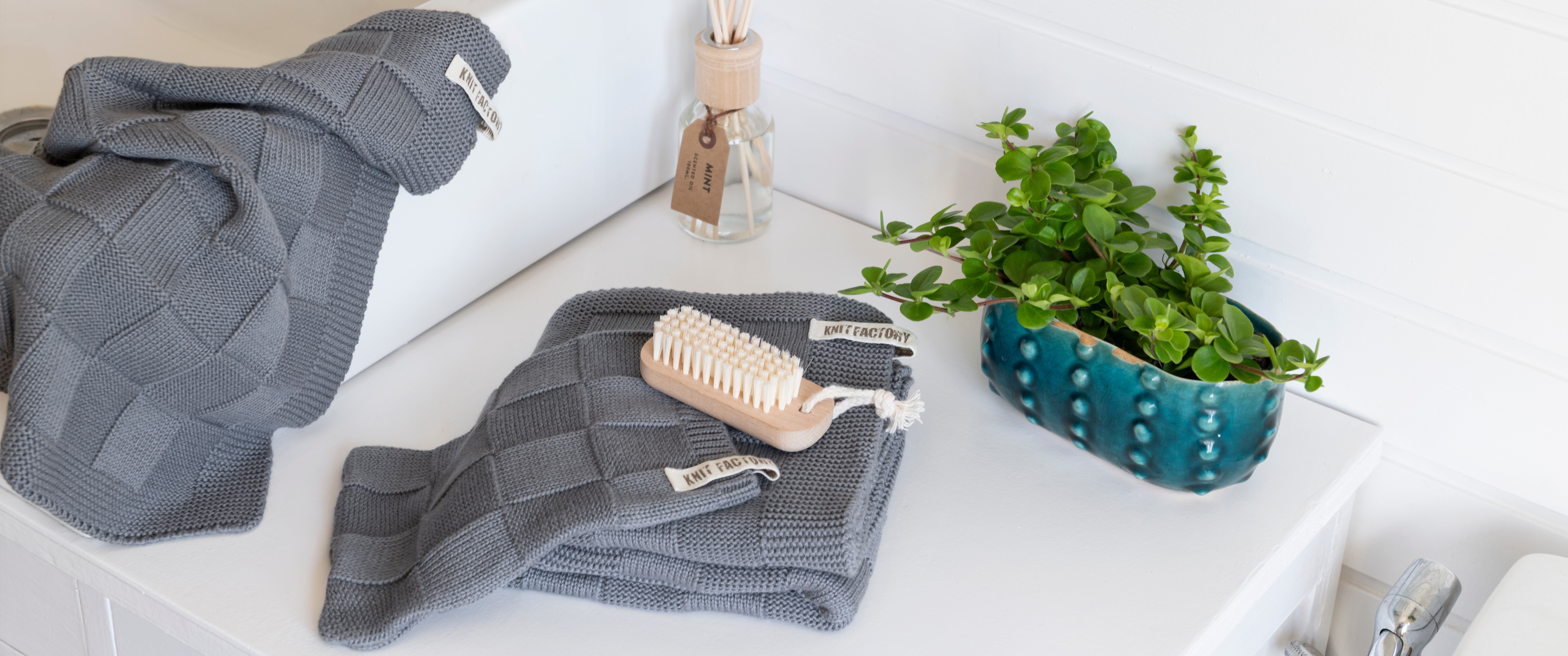 Gastendoek Ivy Med Grey
