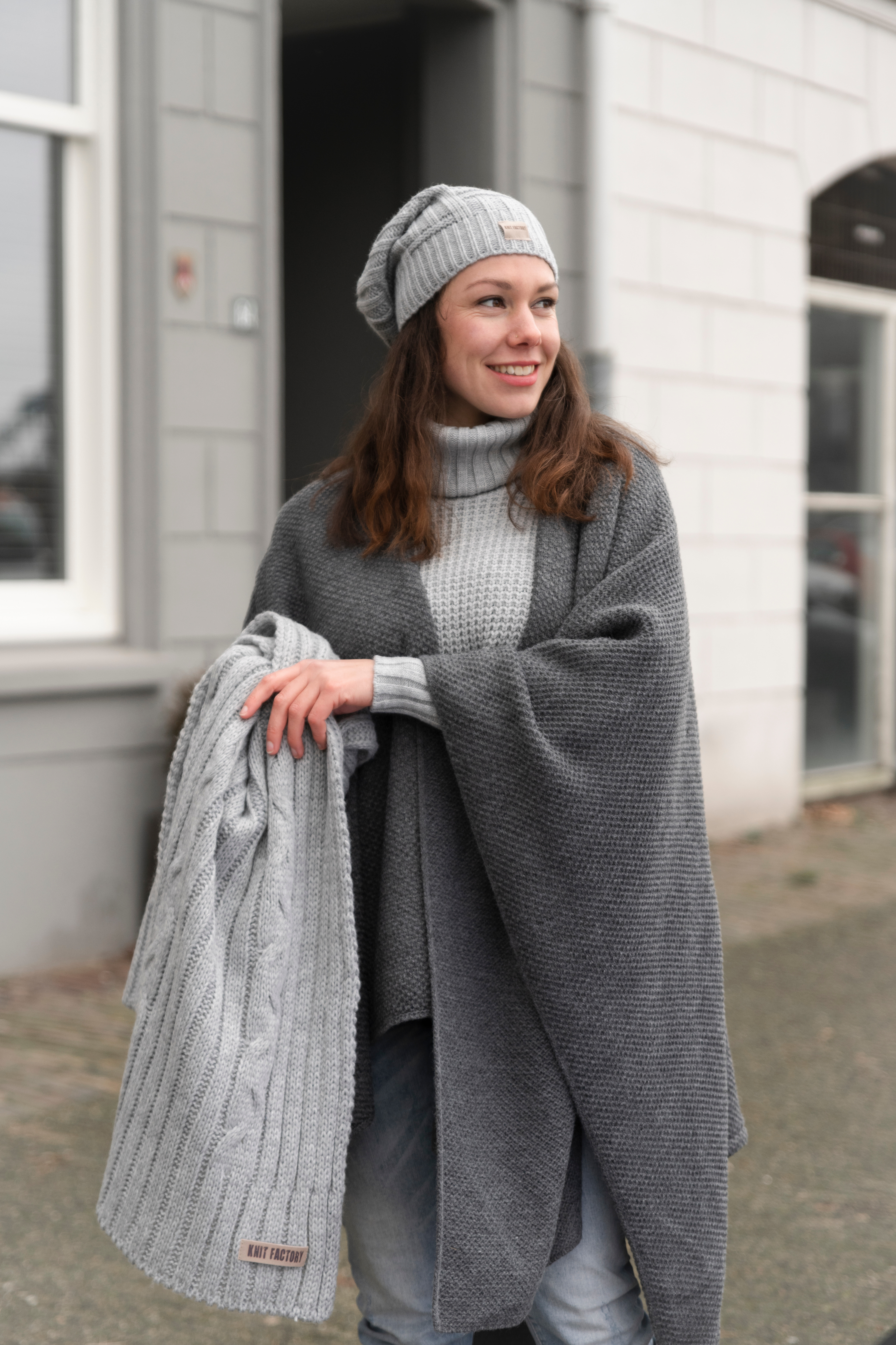 Elin Sjaal Stone Red