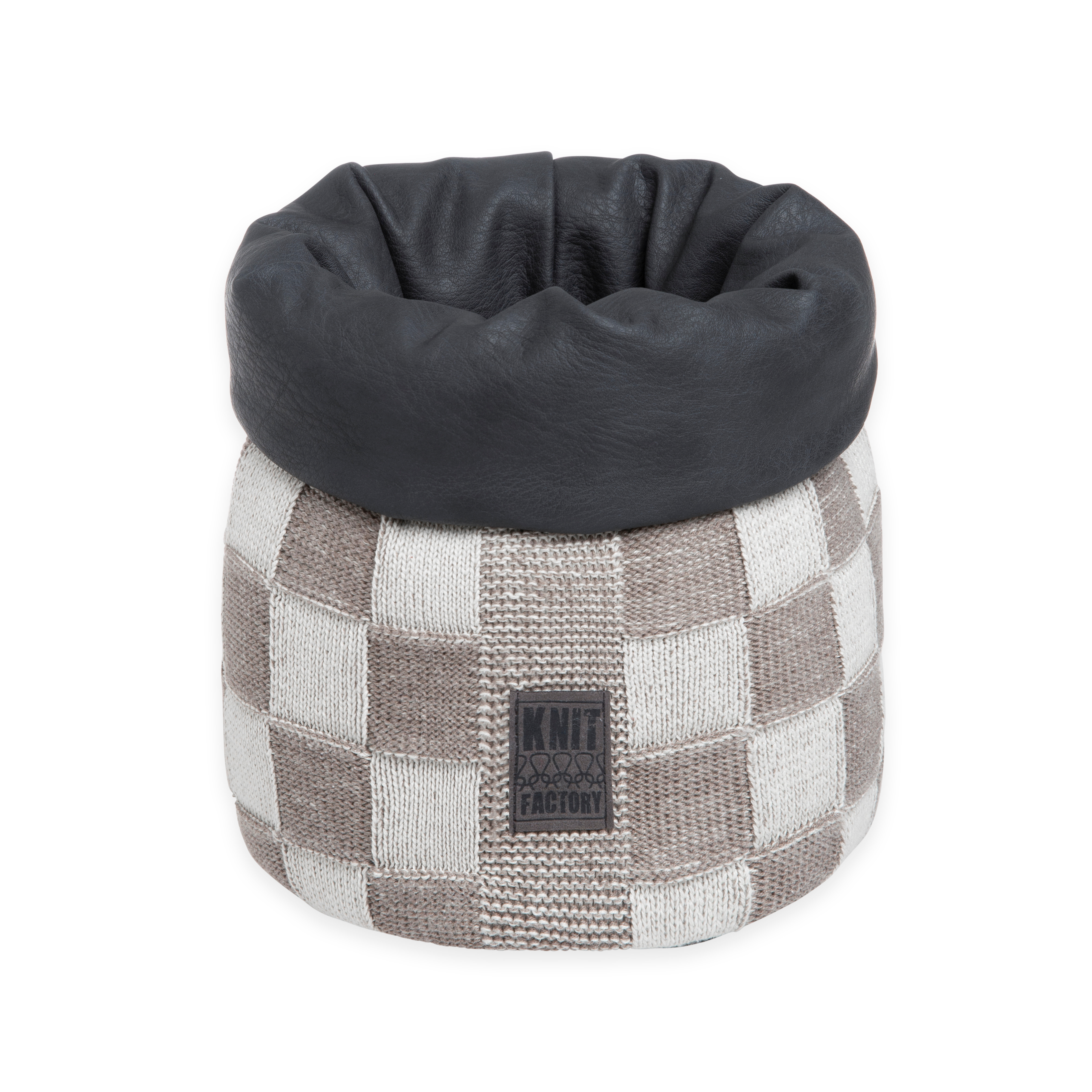 Basket Block Ecru/Taupe - 25 cm