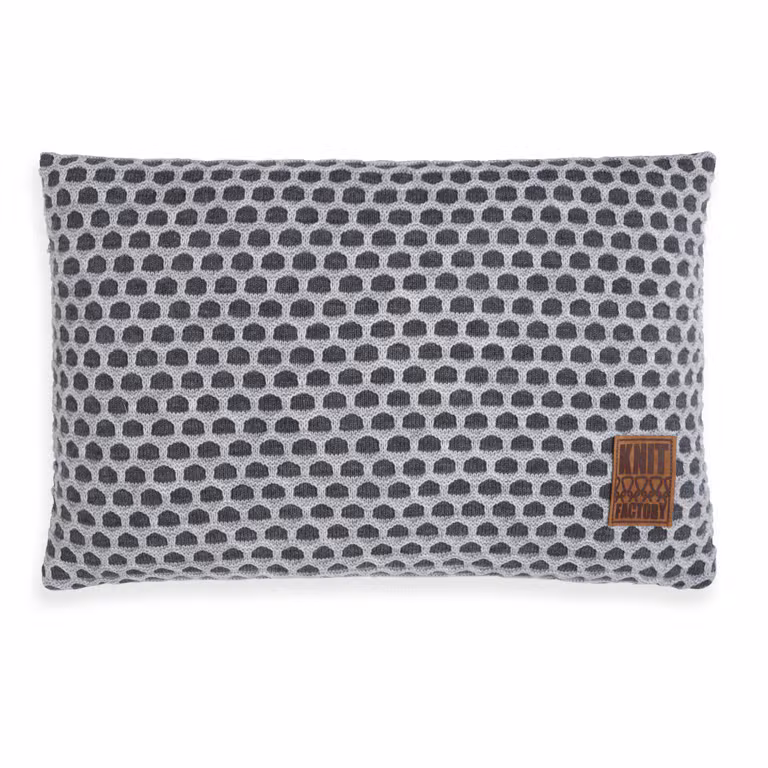 Mila Coussin Anthracite/Gris - 60x40