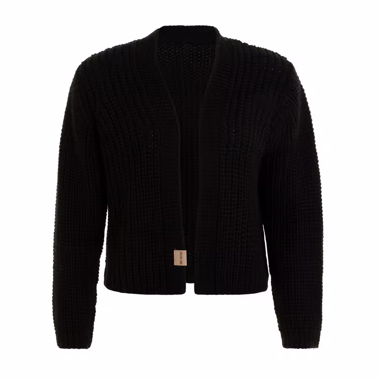 Marlo Cardigan Tricoté Court Noir - 36/38