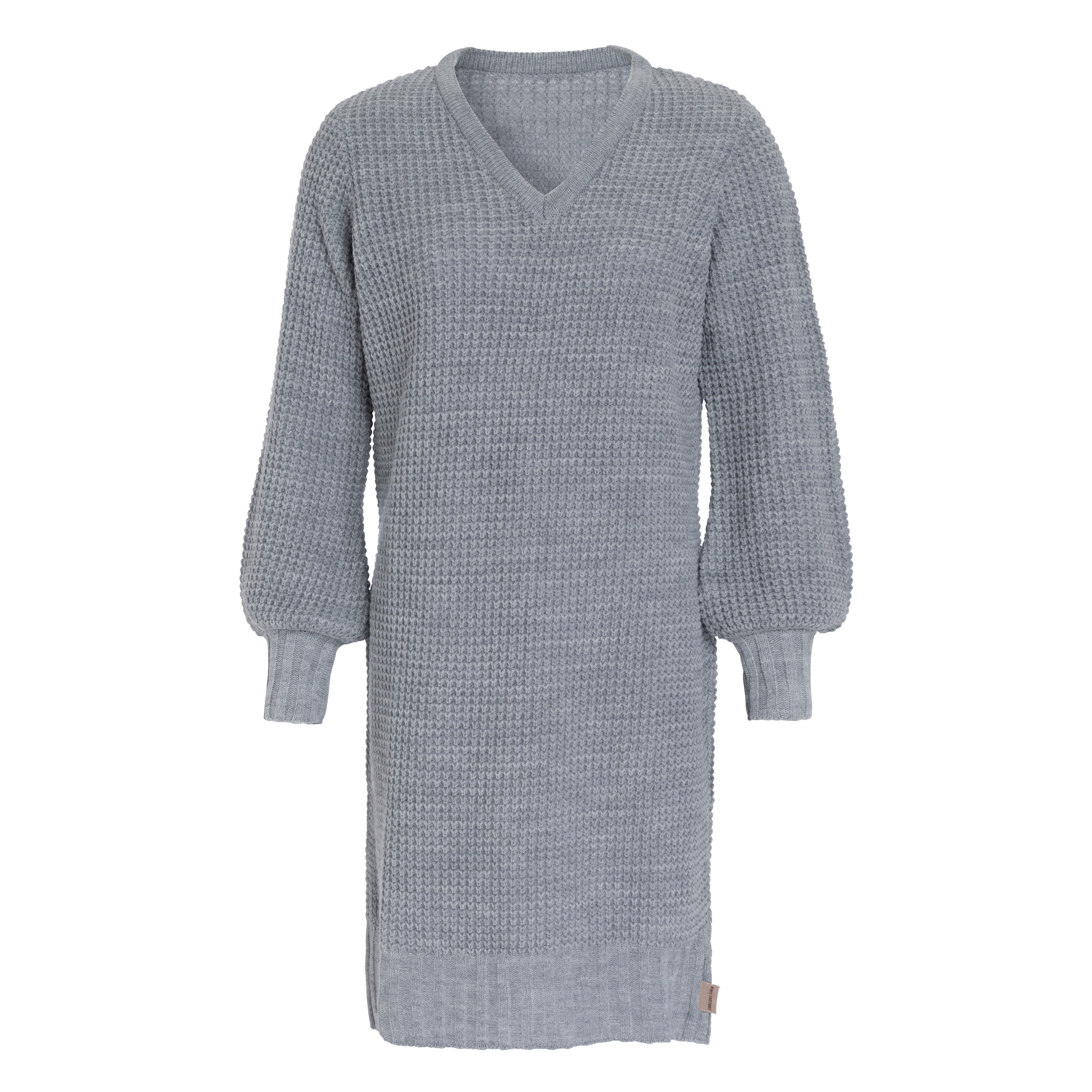 Robin Knitted Dress Light Grey - 36/38 - V-Neck