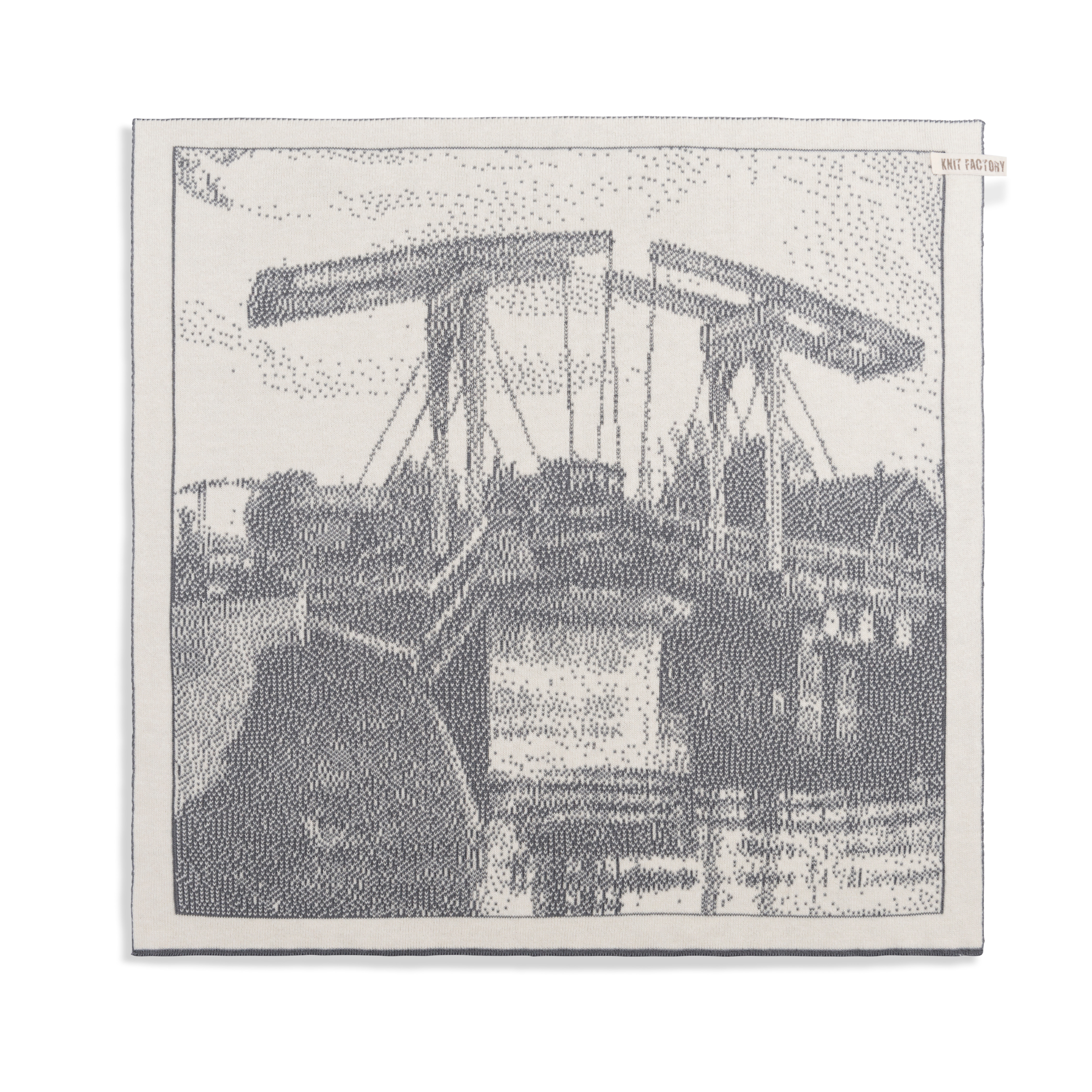 Brug Keukendoek Ecru/Med Grey