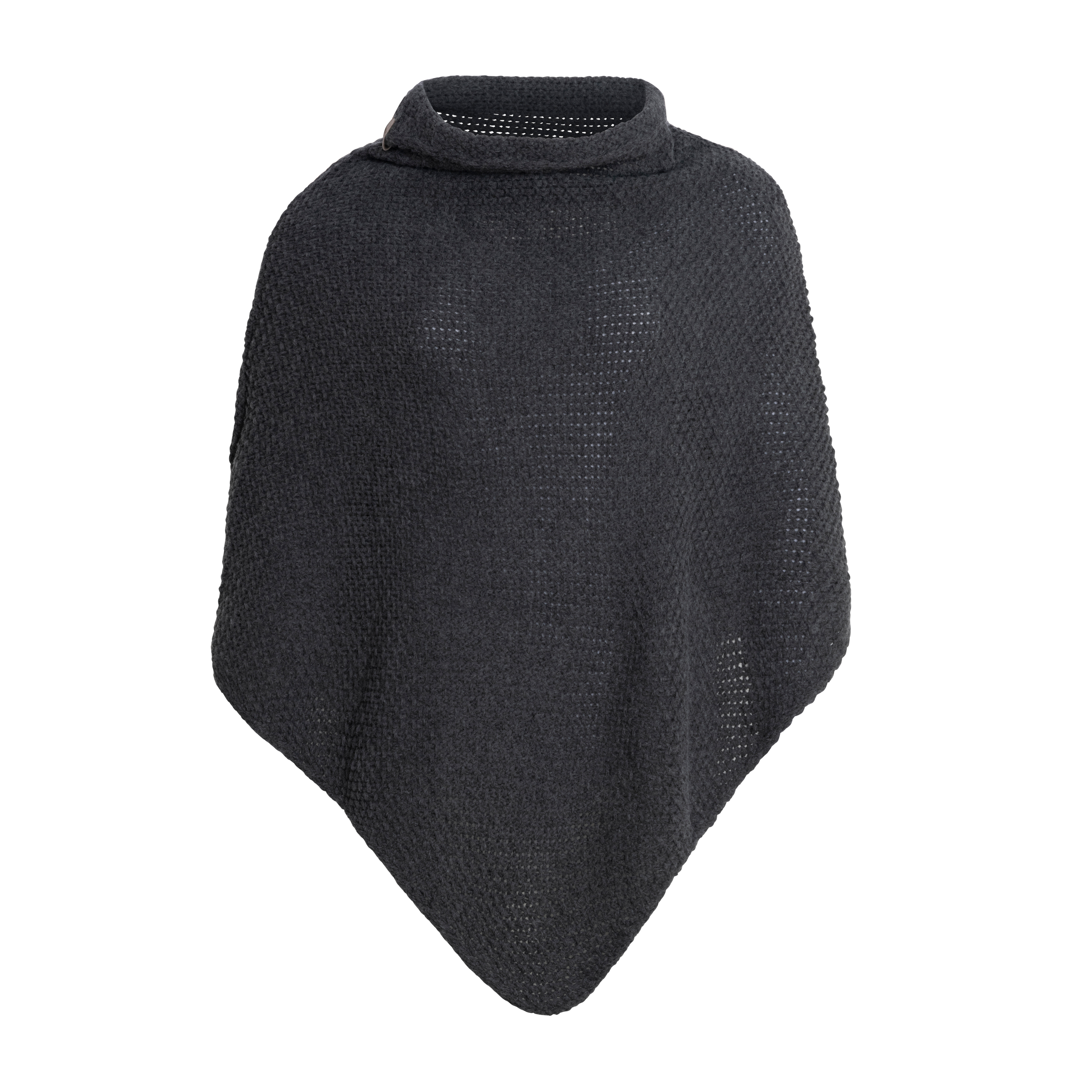 Coco Gestrickter Poncho Anthrazit