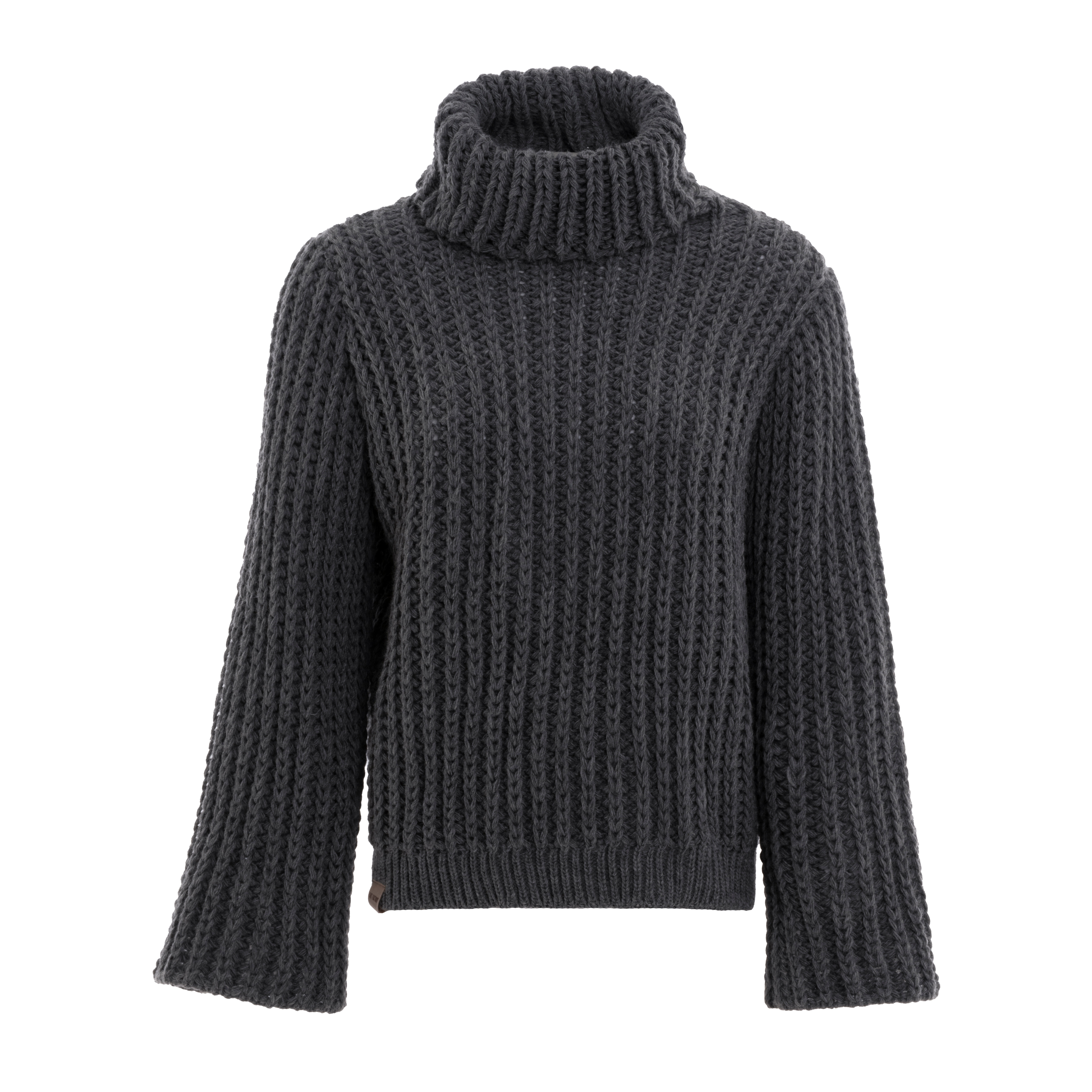 Kris Rollkragen Strickpullover Anthrazit - 36/38