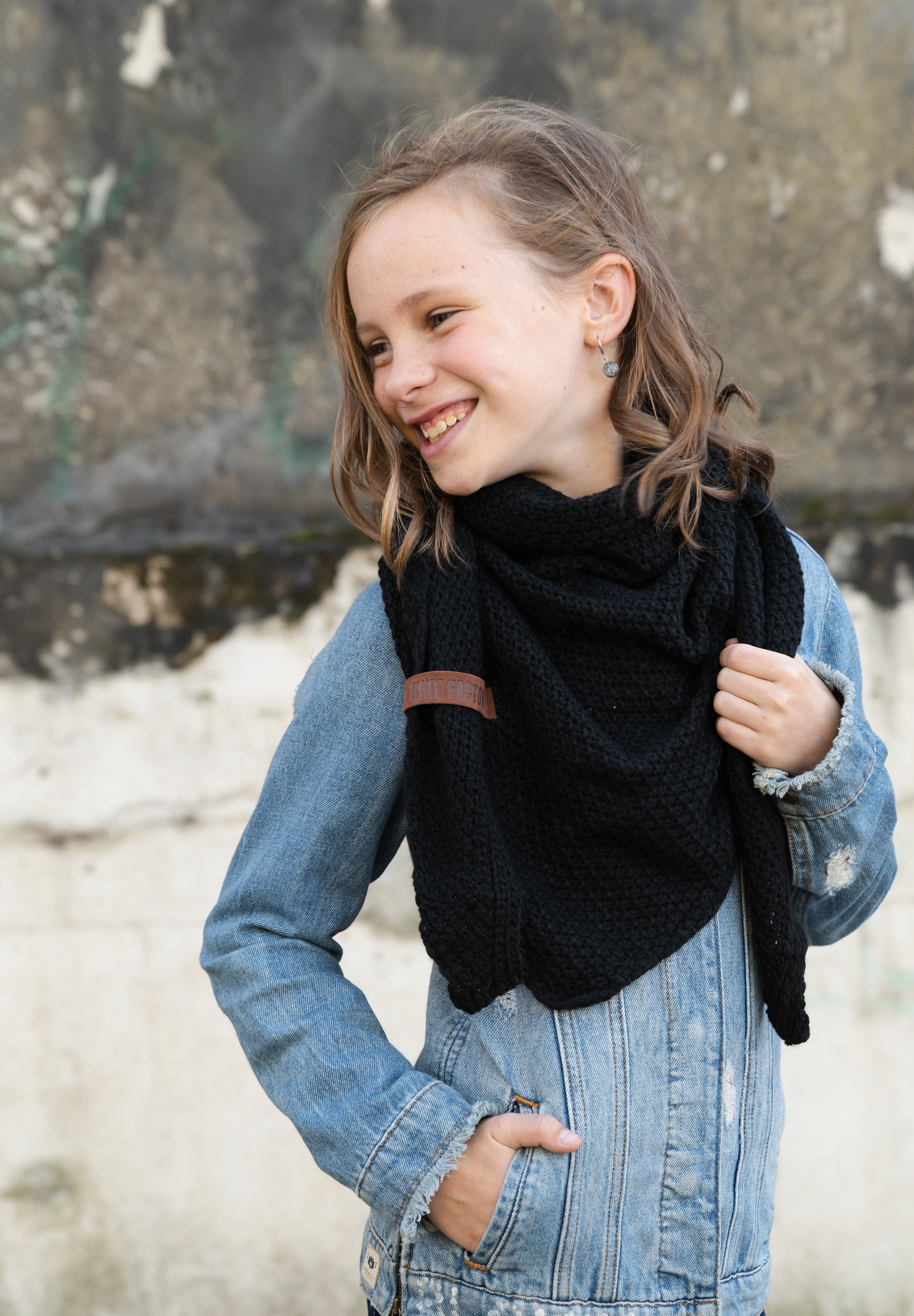 Coco Dreiecksschal Junior Schwarz