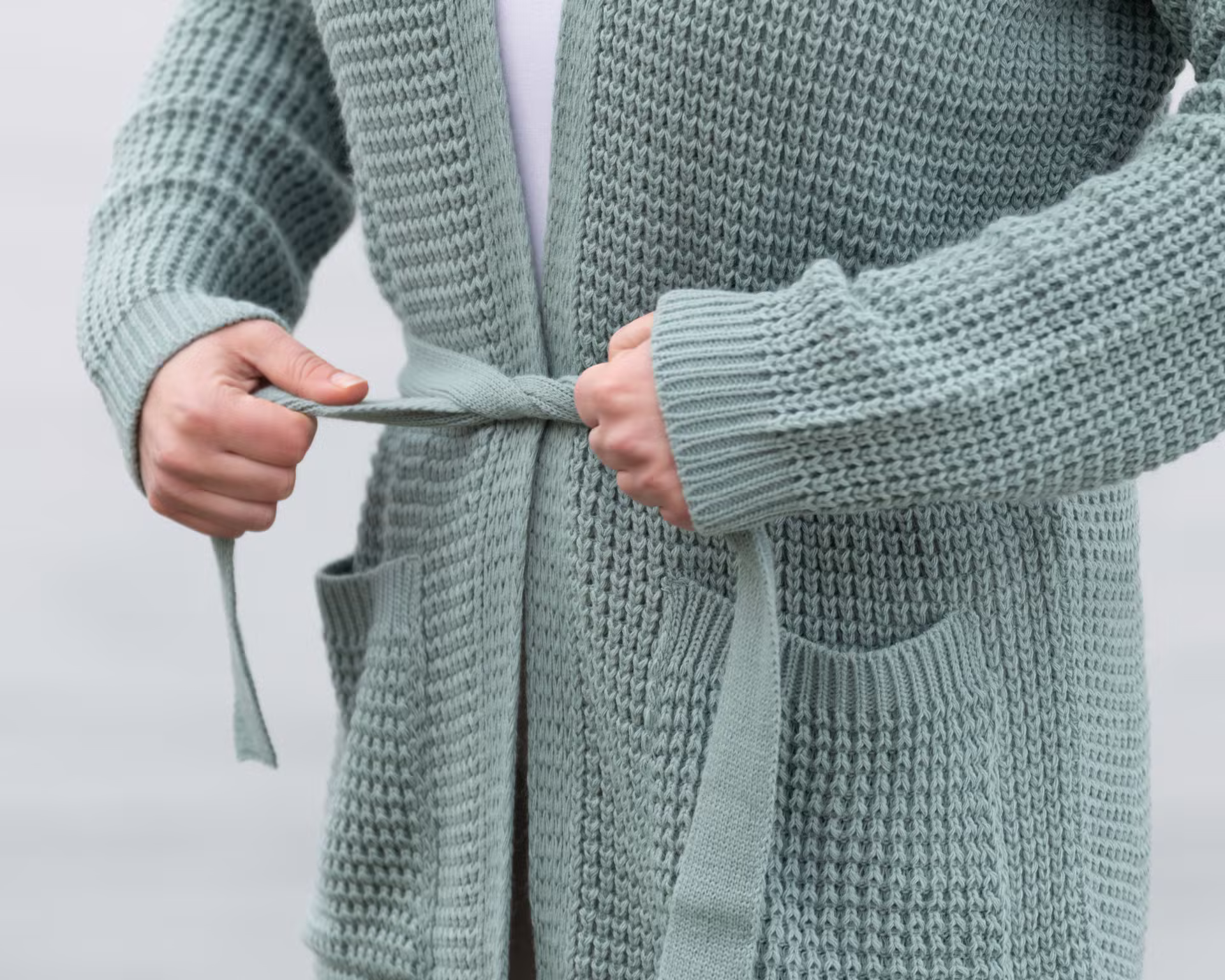 Robin Gebreid Vest Laurel - 36/38 - Met steekzakken