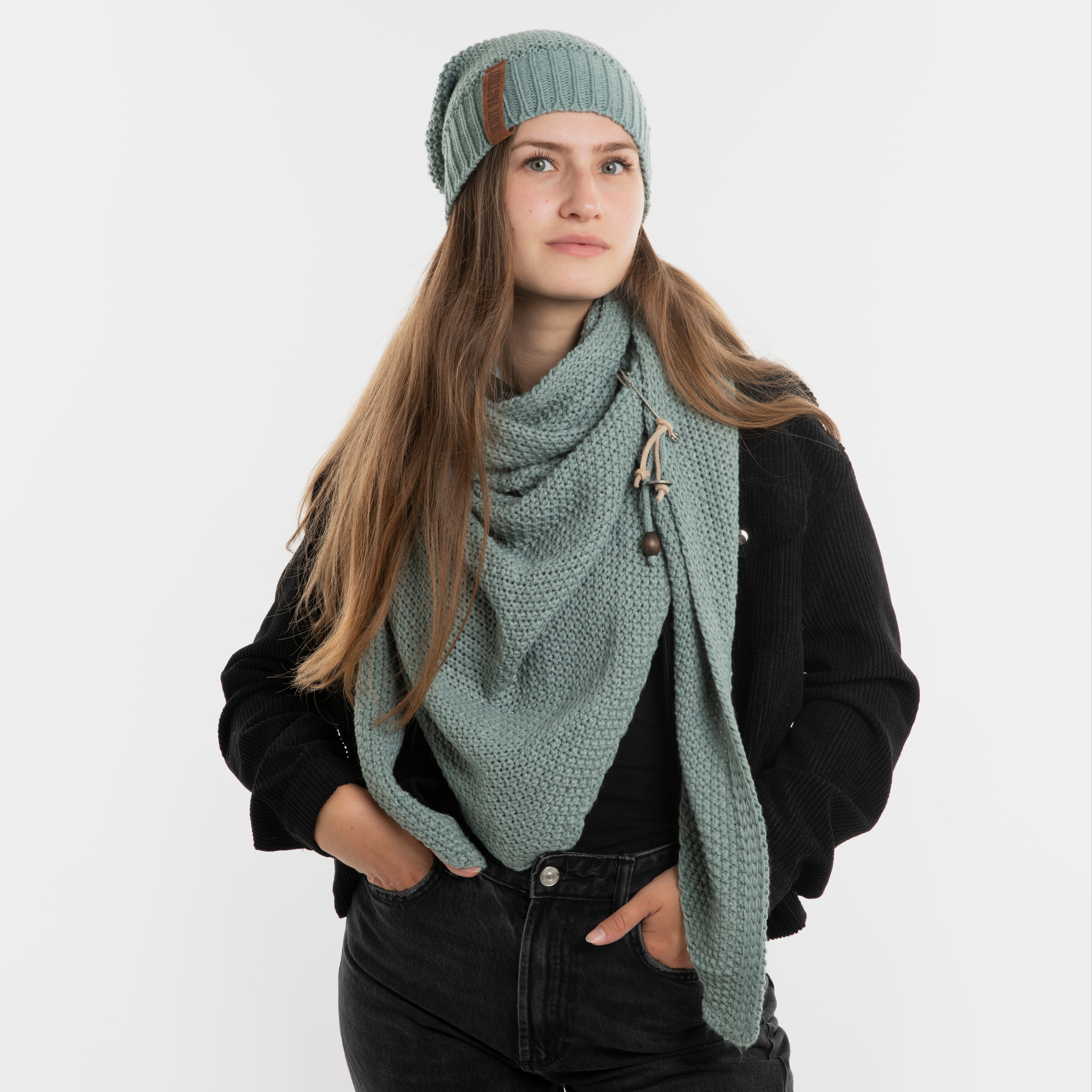 Coco Beanie Stone Green