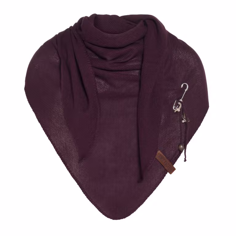 Lola Triangle Scarf Aubergine