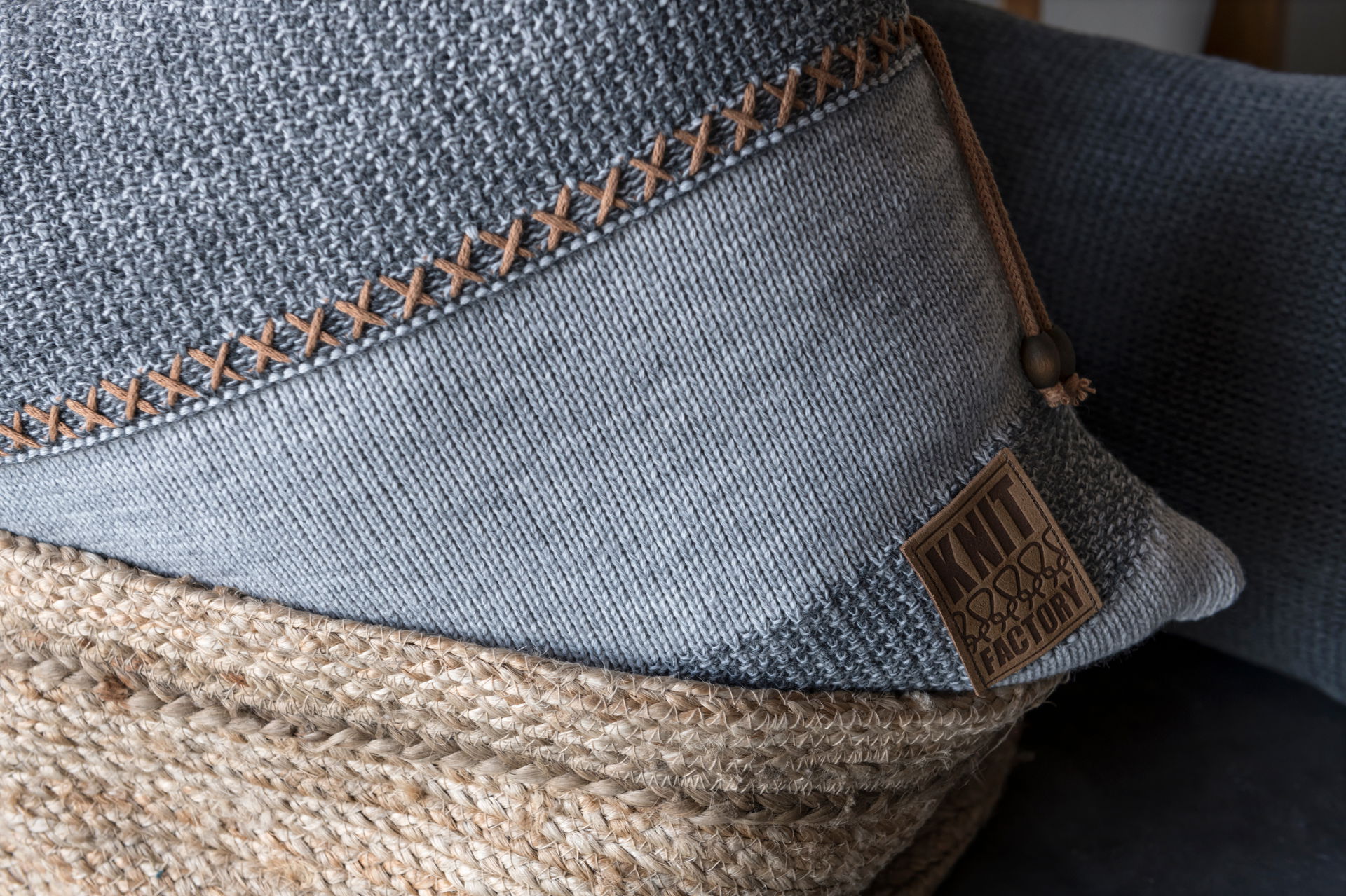 Roxx Kussen Beige/Zwart - 60x40