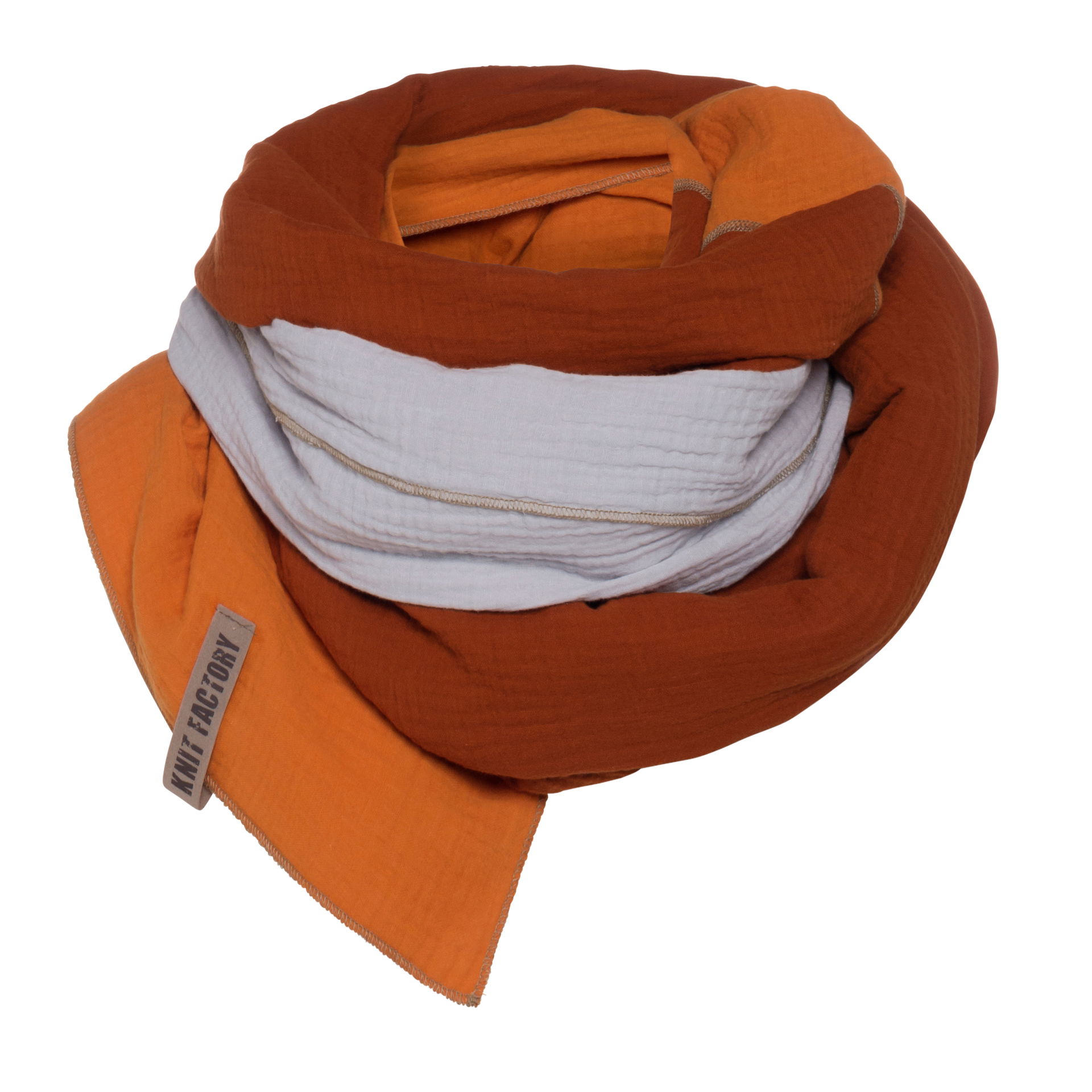 Fay Pareo - XL Sjaal - Stranddoek Terra/Roest