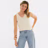 Layla Knitted Top Ecru - 36/38