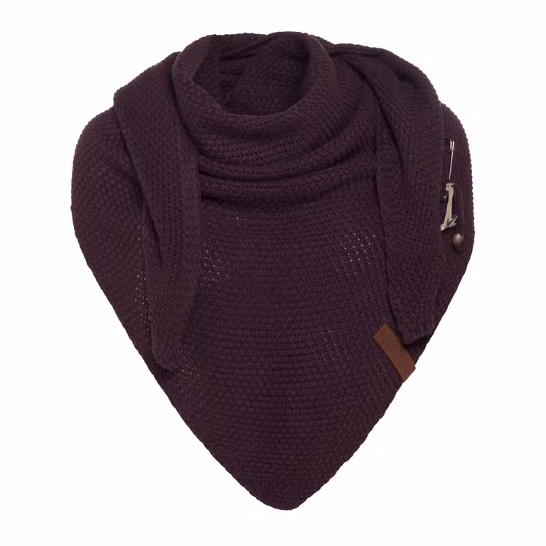 Coco Triangle Scarf Aubergine
