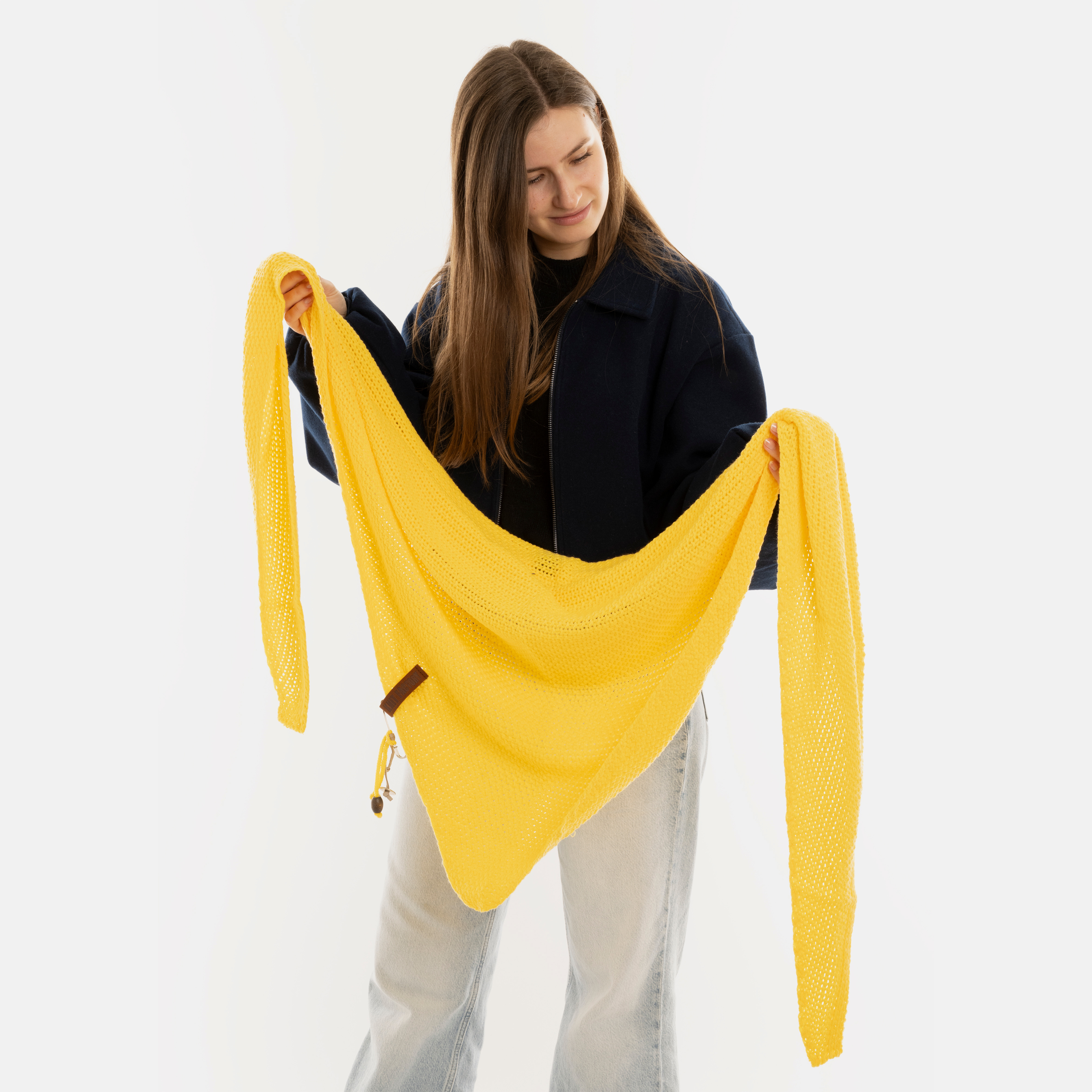 Coco Triangle Scarf Canario Yellow