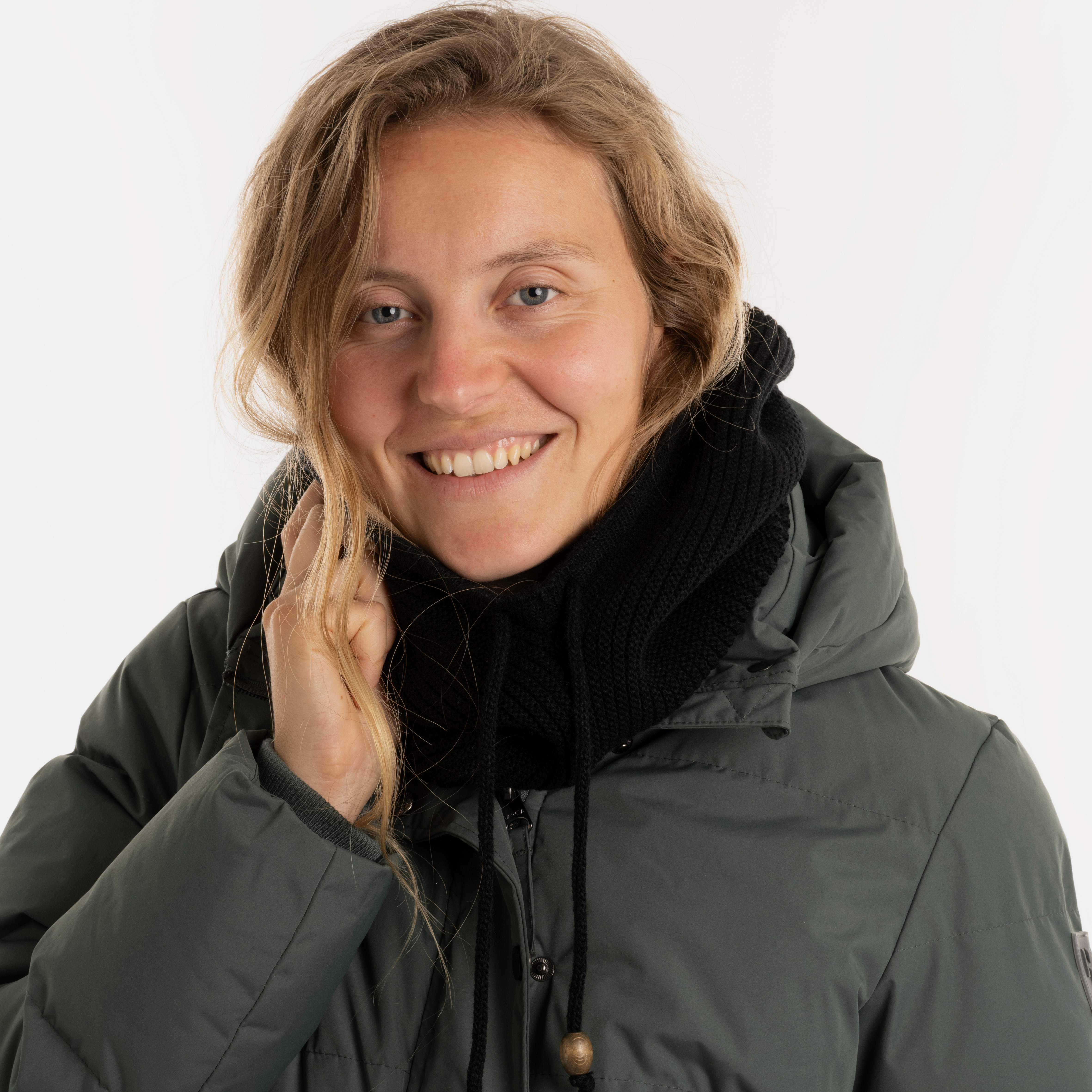 Evy Kapuzenschal Schwarz