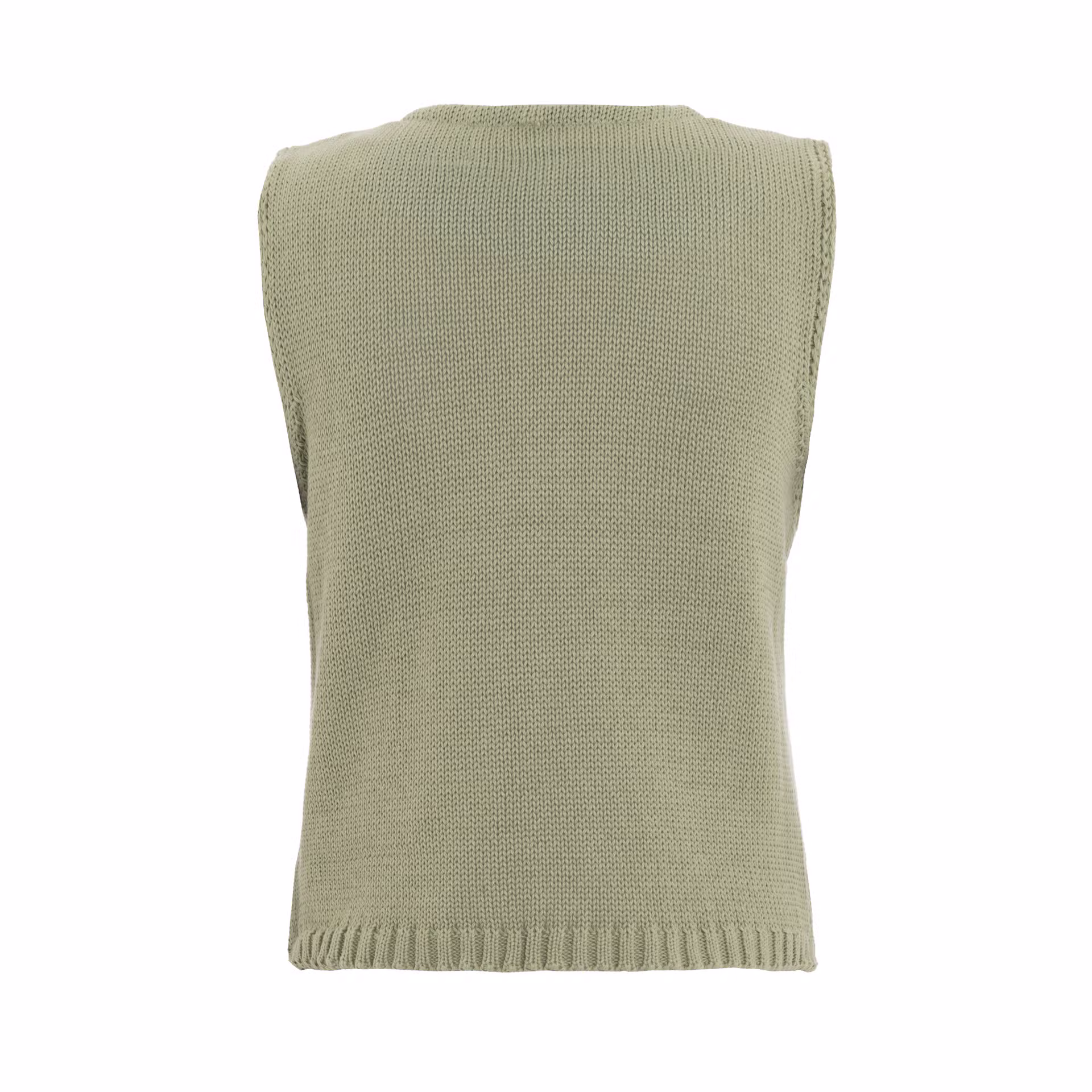 Lumi Knitted Gilet Olive Mist - 36/38